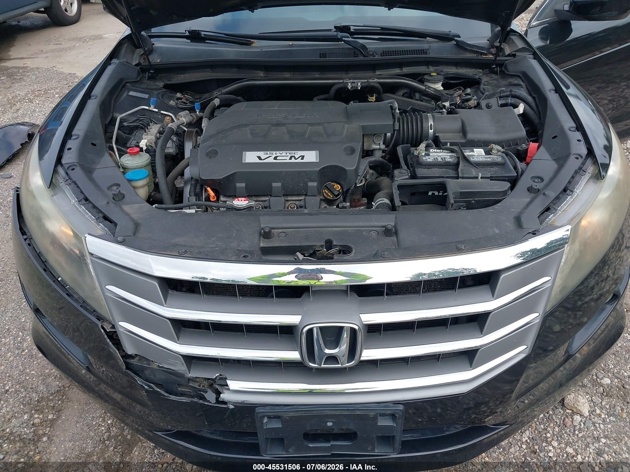 2012 Honda Crosstour Ex-l Black vin: 5J6TF2H54CL011961