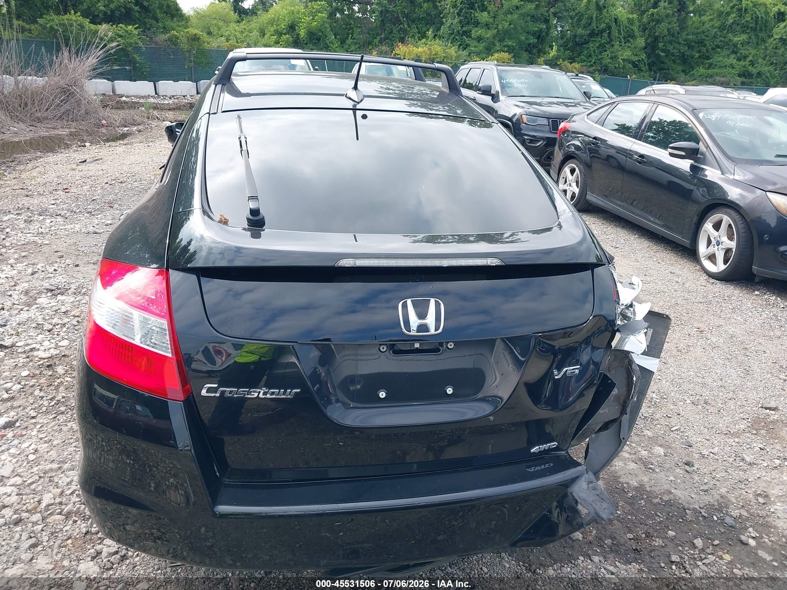 2012 Honda Crosstour Ex-l Black vin: 5J6TF2H54CL011961