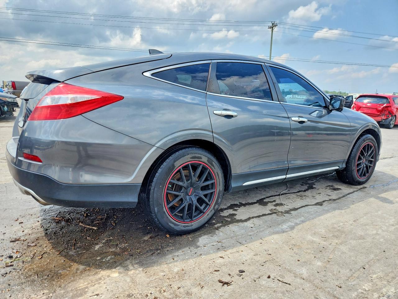 2013 Honda Crosstour Exl Gray vin: 5J6TF2H54DL005482