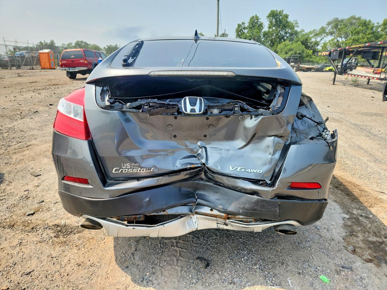 2014 Honda Crosstour Exl Gray vin: 5J6TF2H54EL000123