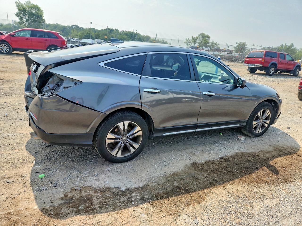 2014 Honda Crosstour Exl Gray vin: 5J6TF2H54EL000123