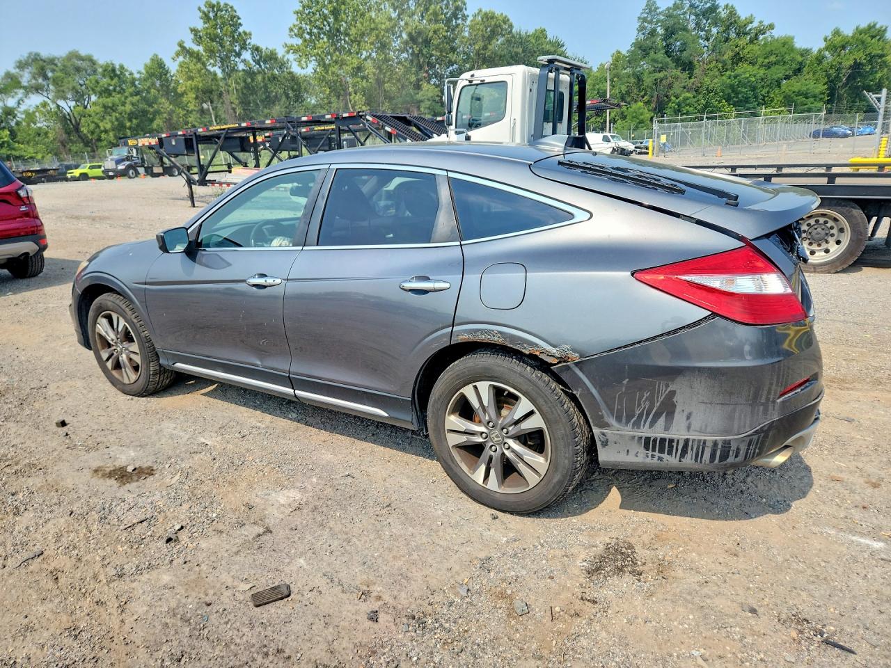 2014 Honda Crosstour Exl Gray vin: 5J6TF2H54EL000123