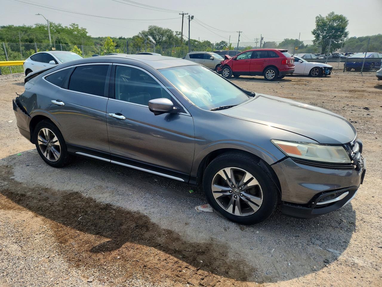 2014 Honda Crosstour Exl Gray vin: 5J6TF2H54EL000123