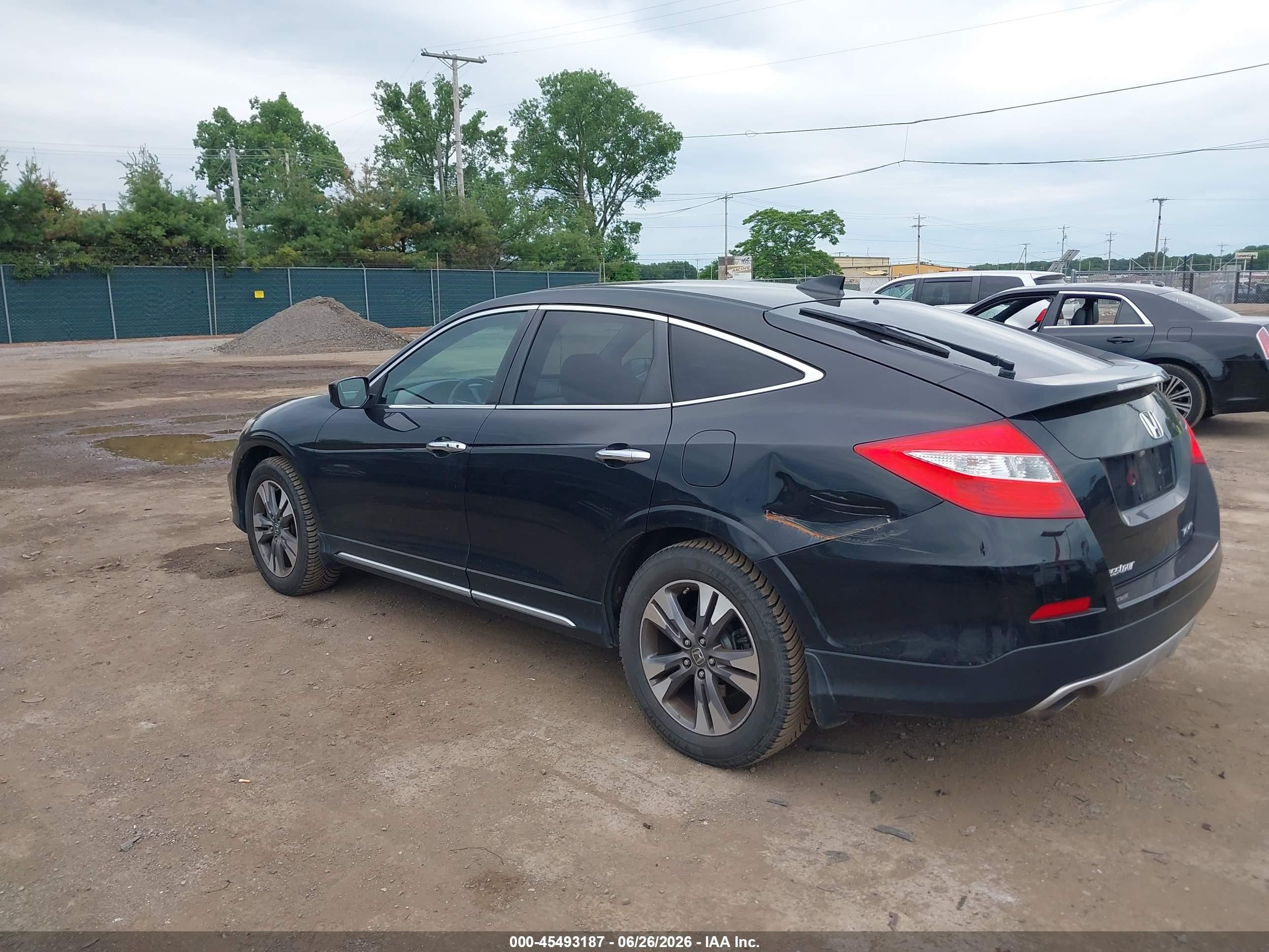 2014 Honda Crosstour Ex-l V6 Black vin: 5J6TF2H54EL000686