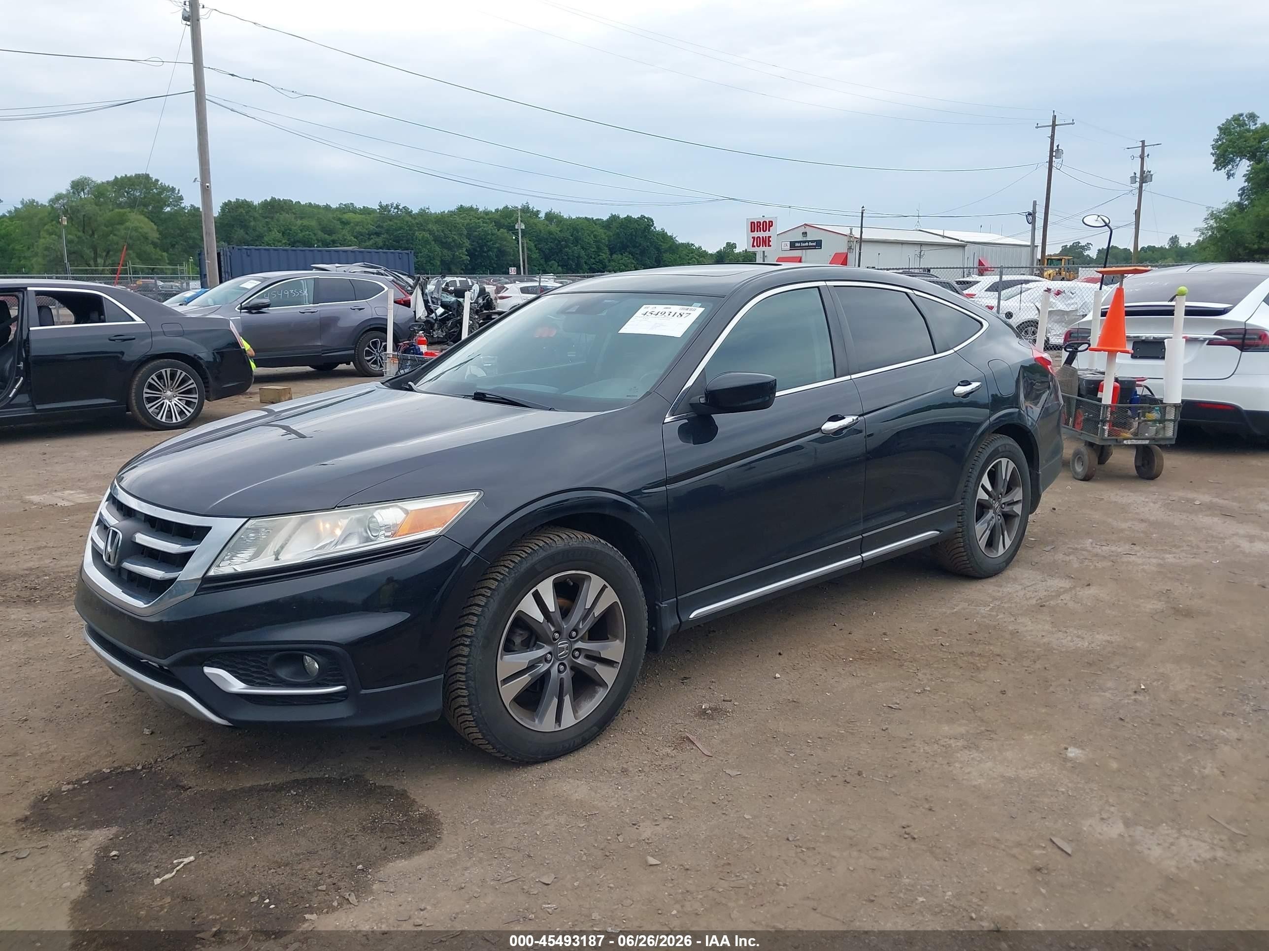 2014 Honda Crosstour Ex-l V6 Black vin: 5J6TF2H54EL000686