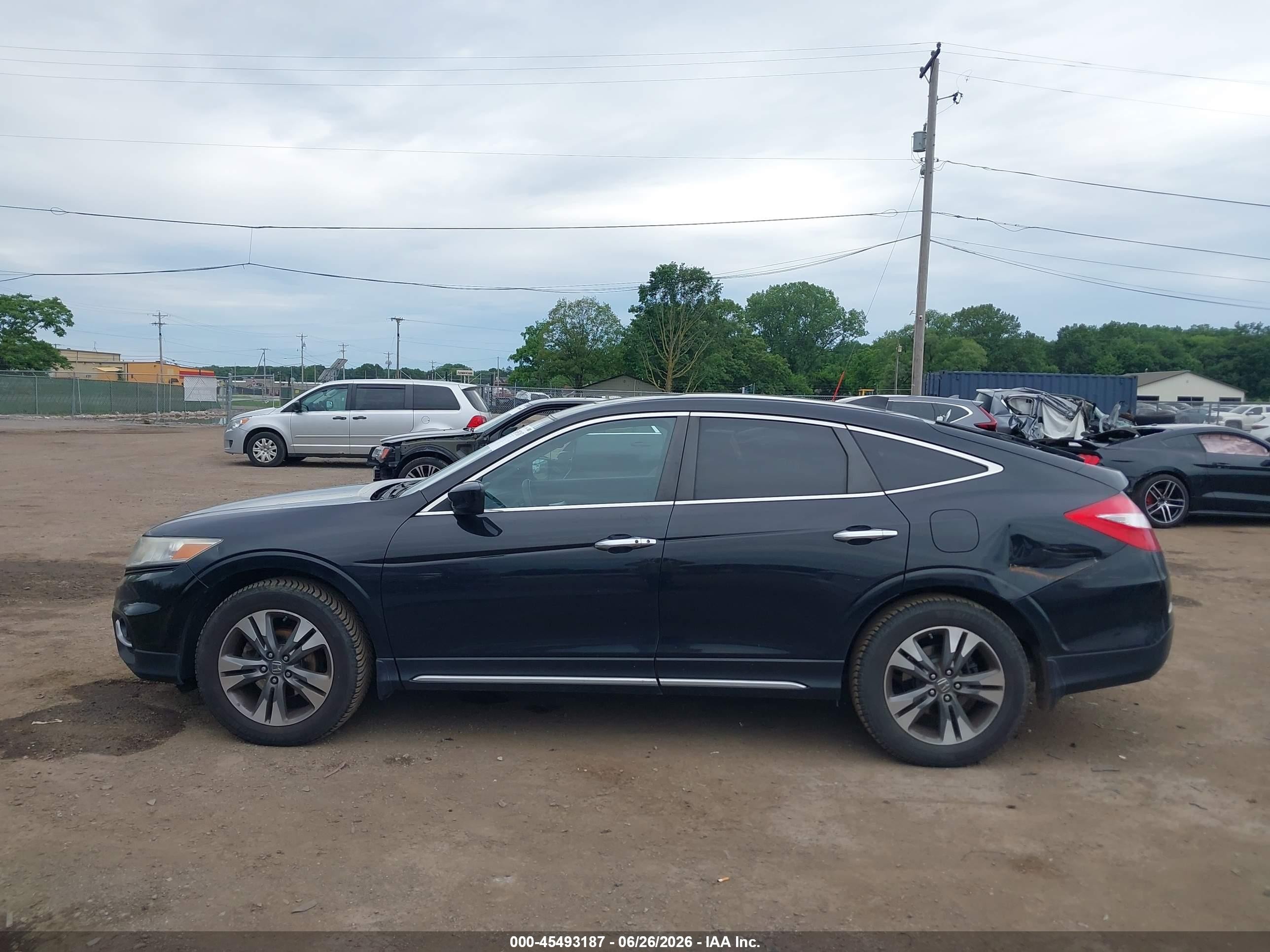 2014 Honda Crosstour Ex-l V6 Black vin: 5J6TF2H54EL000686