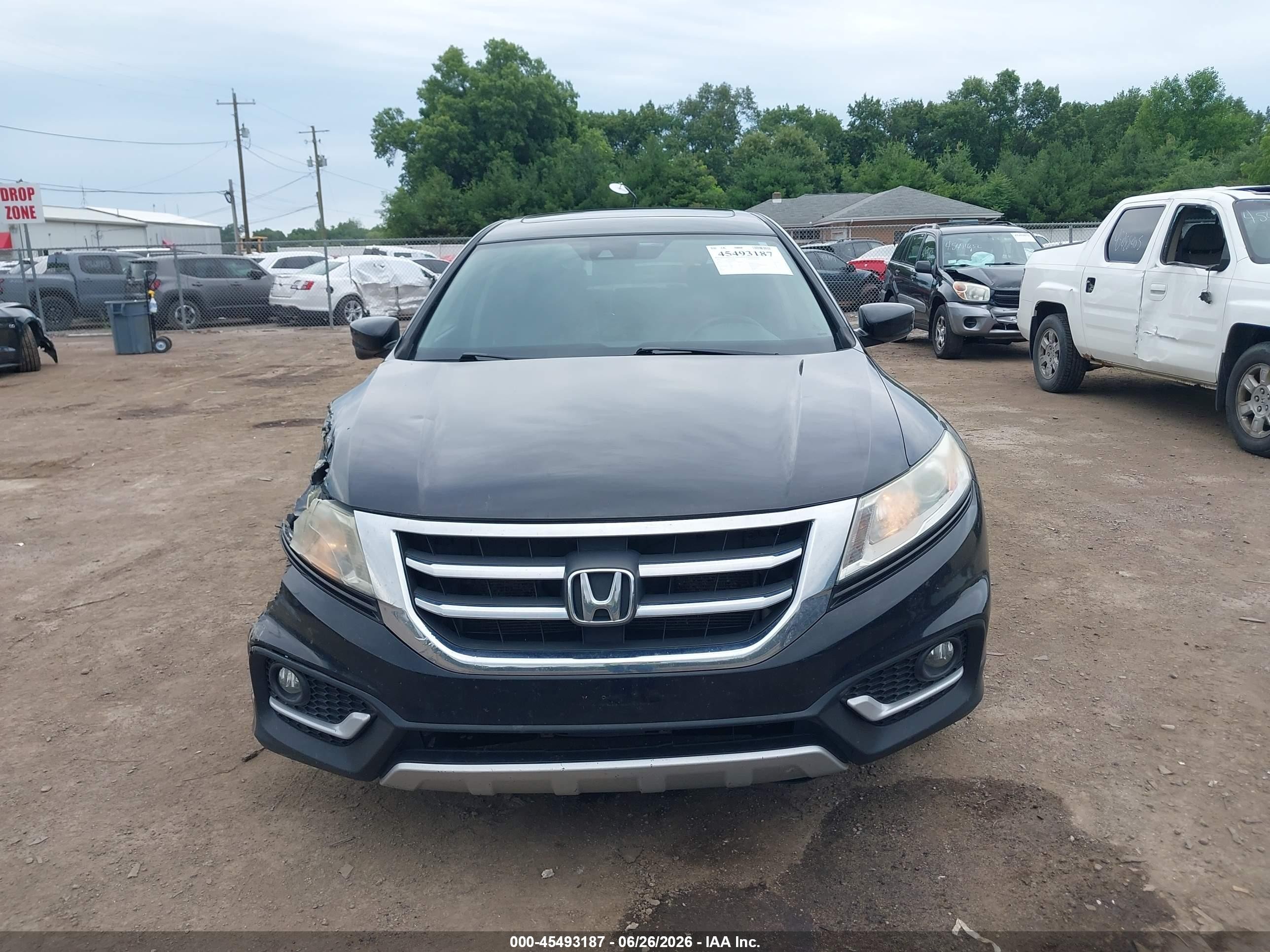 2014 Honda Crosstour Ex-l V6 Black vin: 5J6TF2H54EL000686