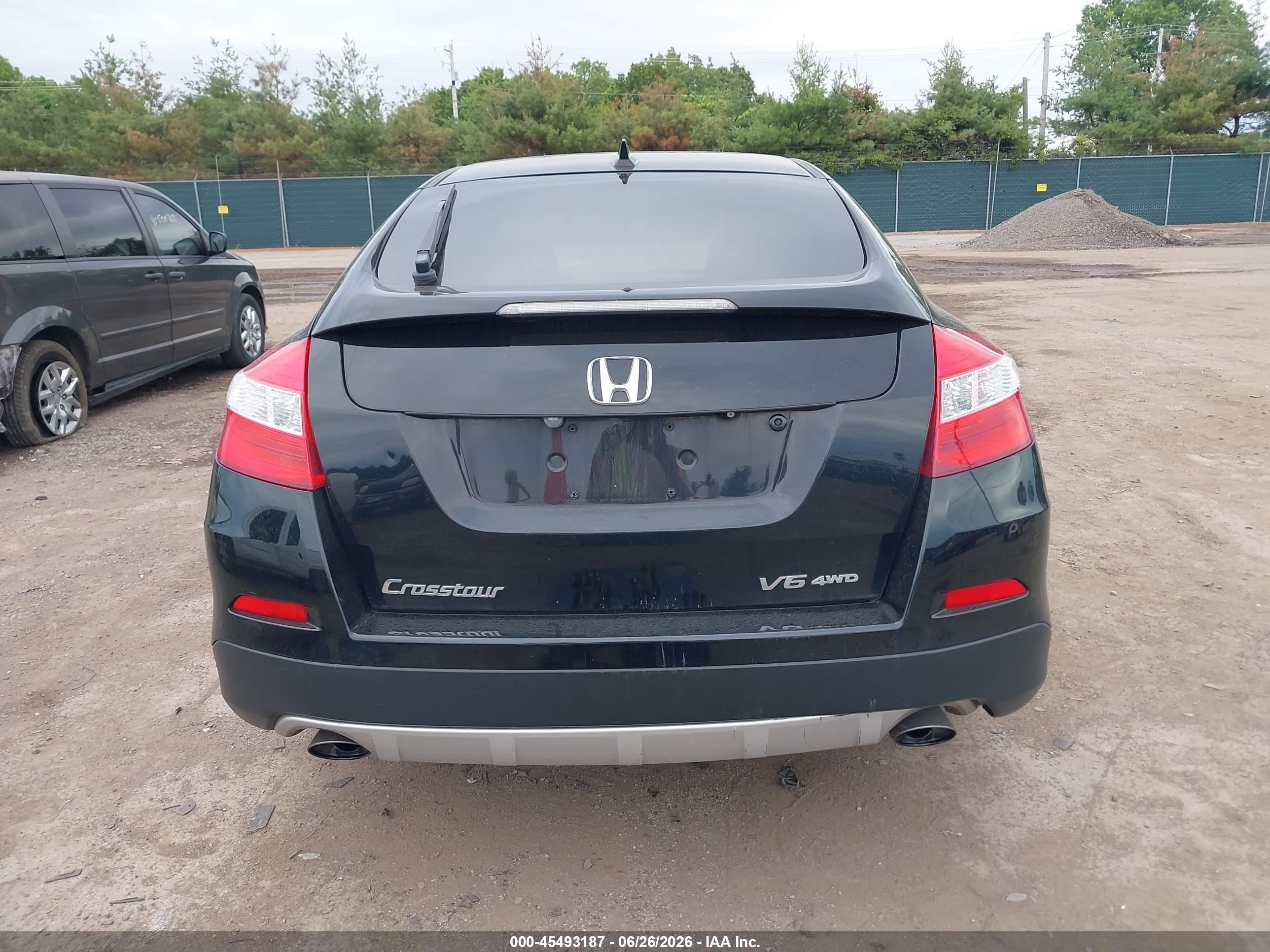 2014 Honda Crosstour Ex-l V6 Black vin: 5J6TF2H54EL000686