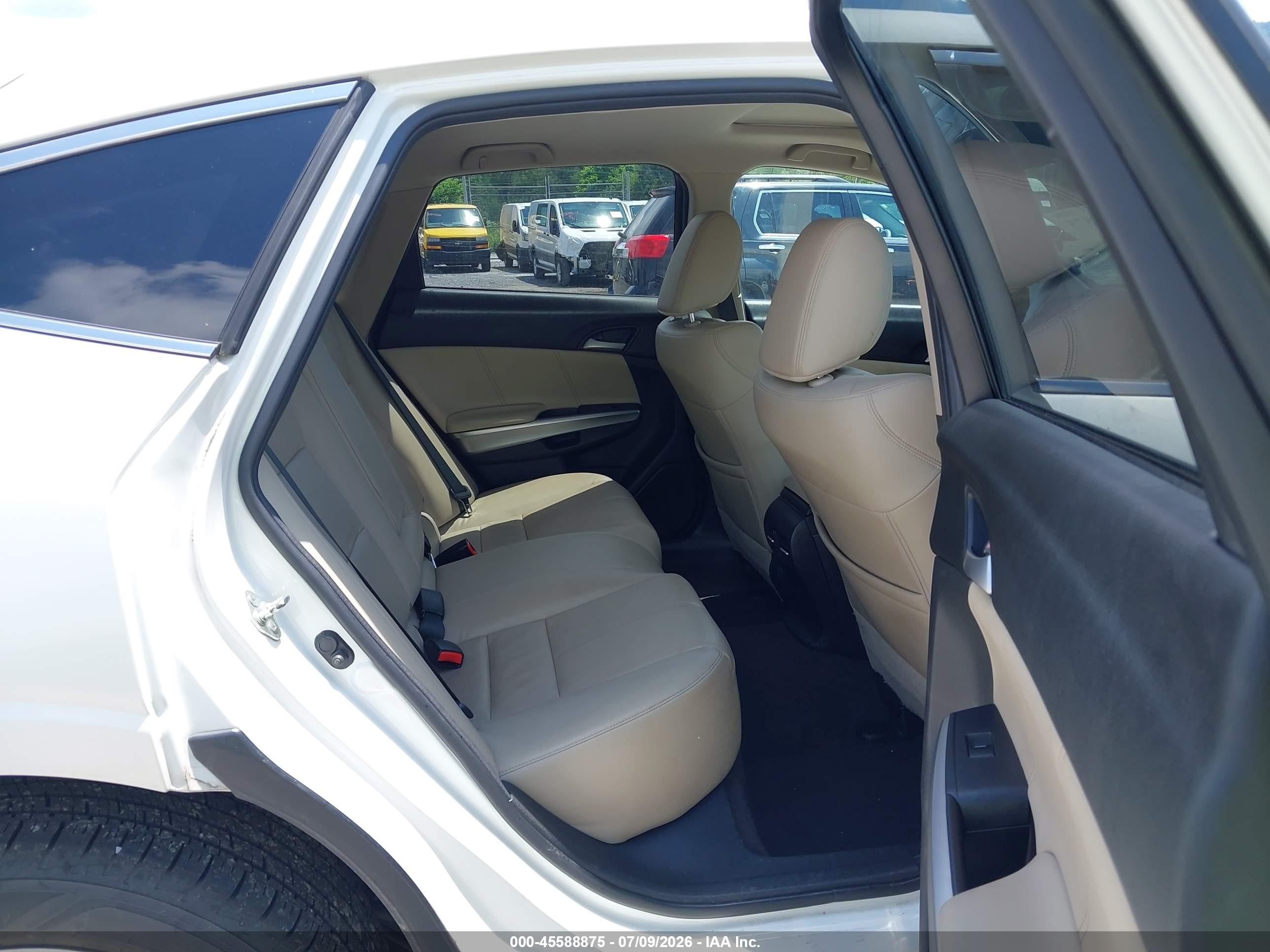 2014 Honda Crosstour Ex-l V6 White vin: 5J6TF2H54EL001773