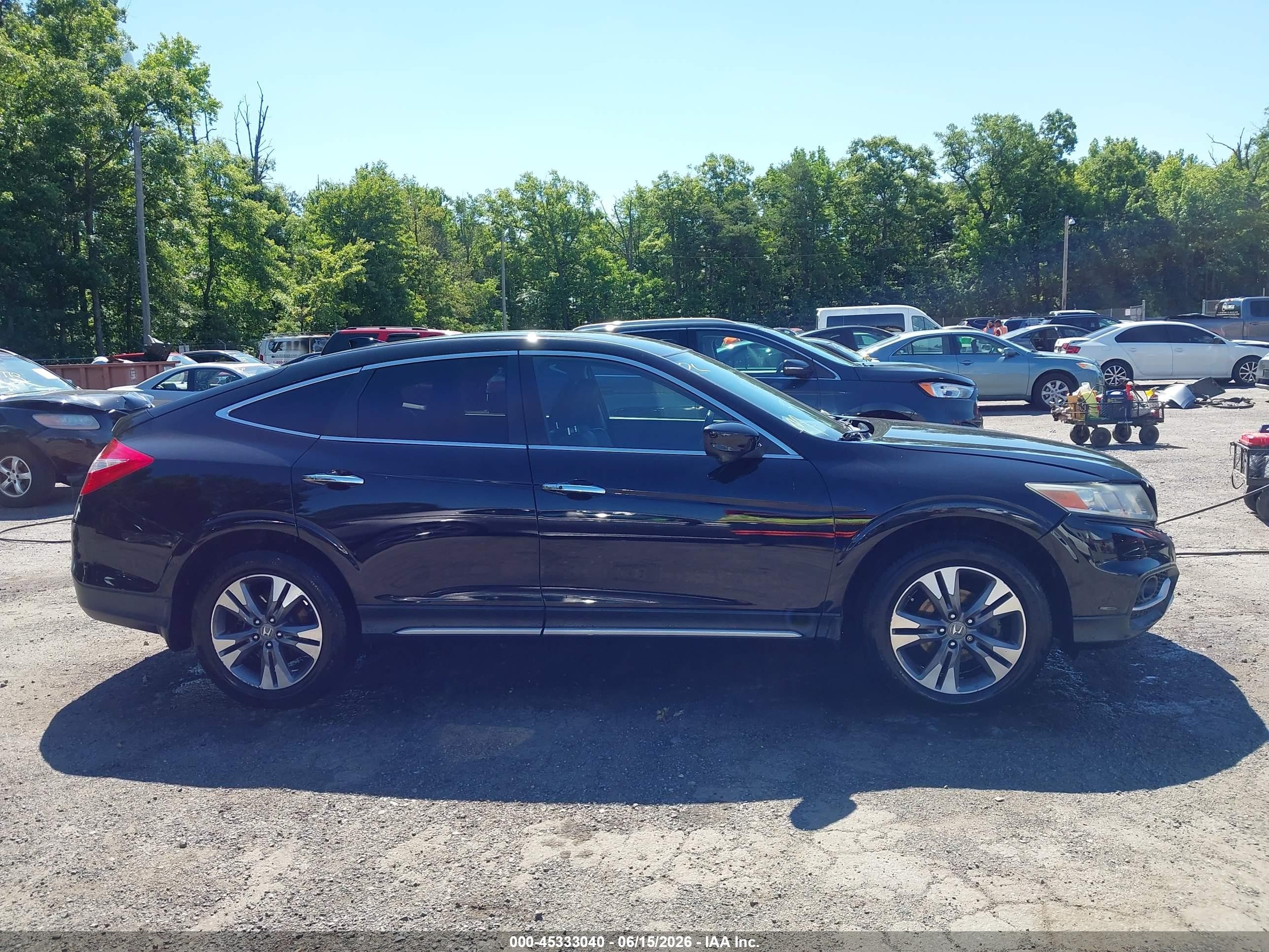 2015 Honda Crosstour Ex-l V6 Black vin: 5J6TF2H54FL002990