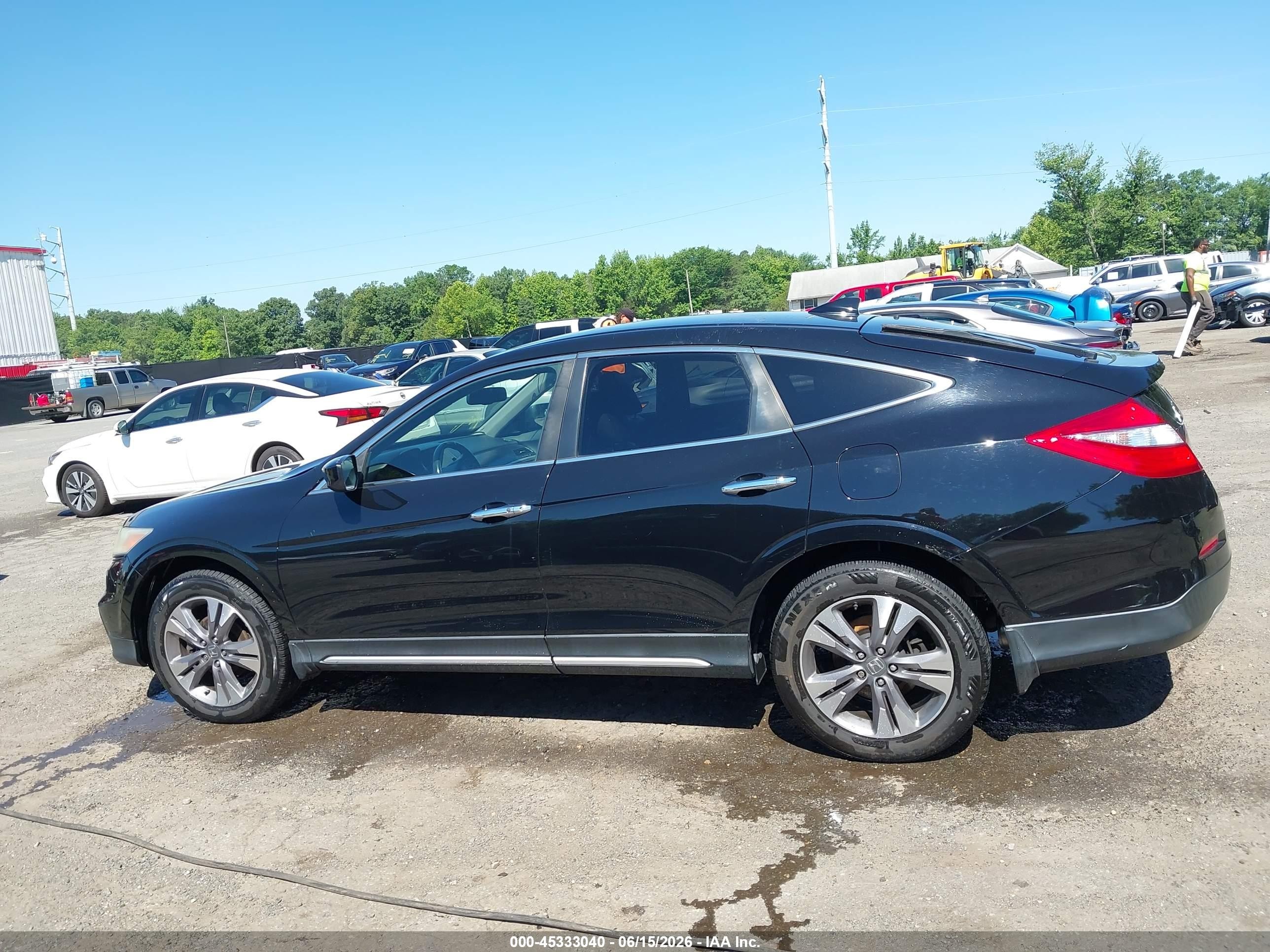 2015 Honda Crosstour Ex-l V6 Black vin: 5J6TF2H54FL002990
