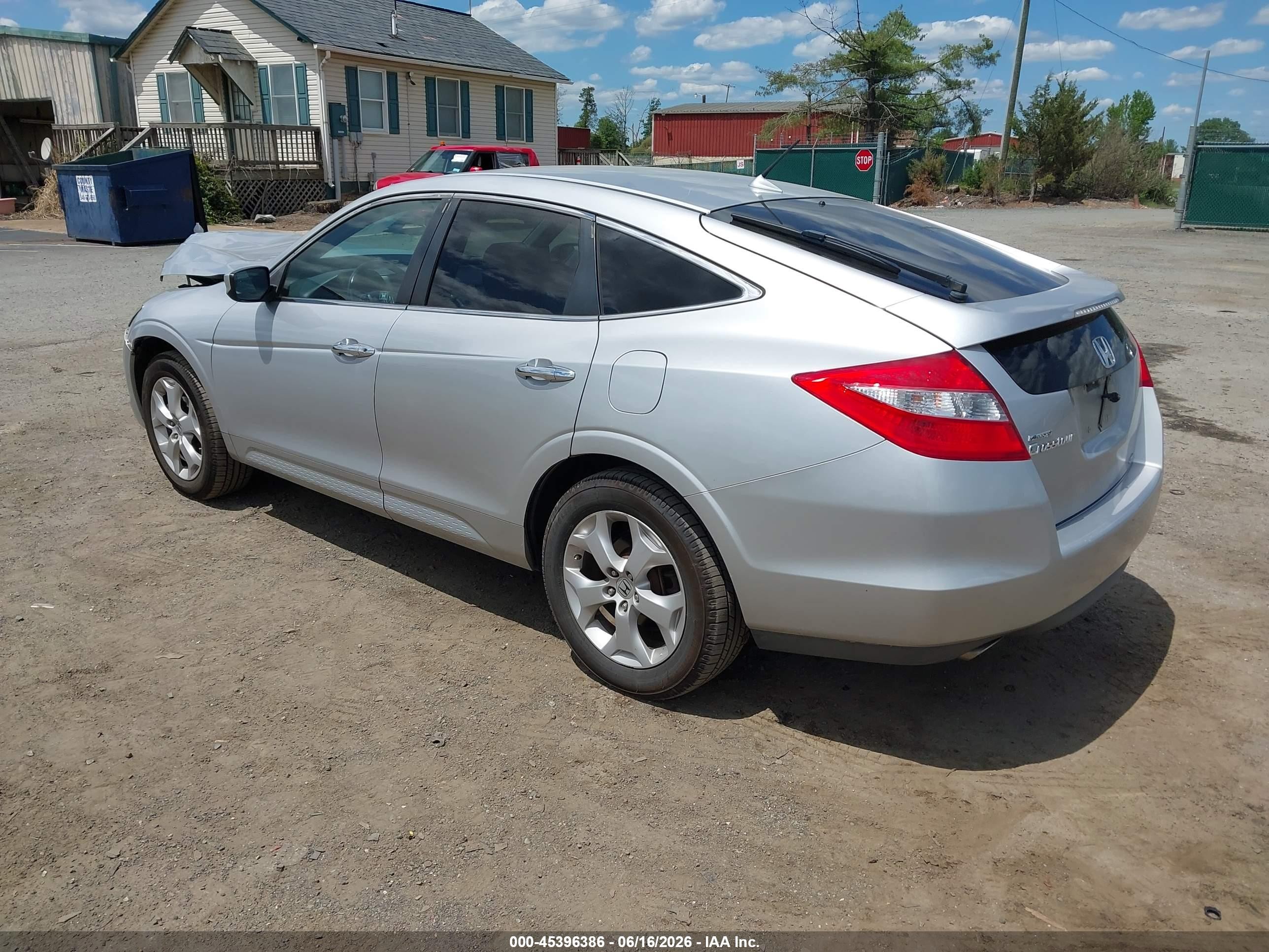 2010 Honda Accord Crosstour Ex-l Silver vin: 5J6TF2H55AL007110