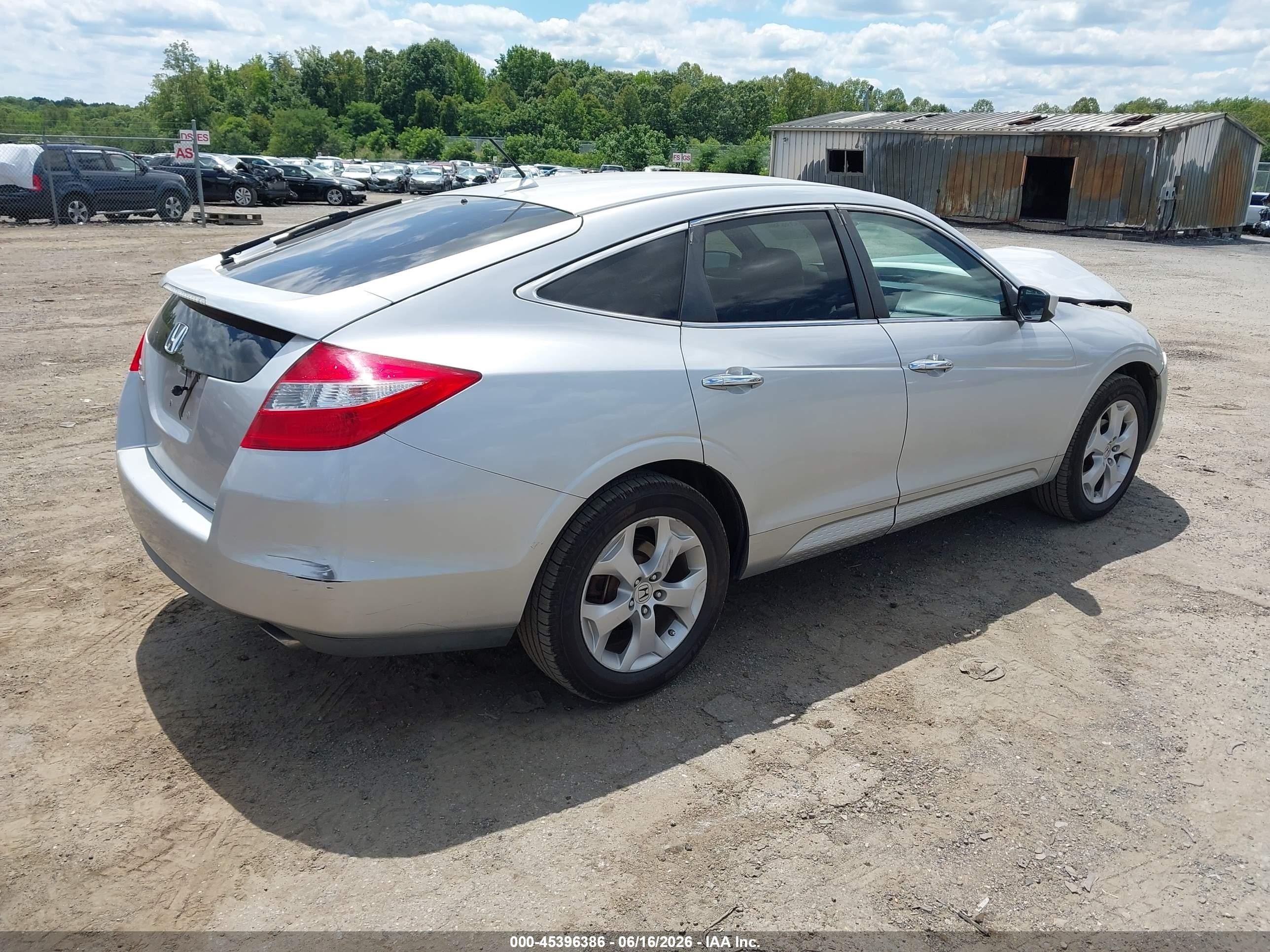 2010 Honda Accord Crosstour Ex-l Silver vin: 5J6TF2H55AL007110