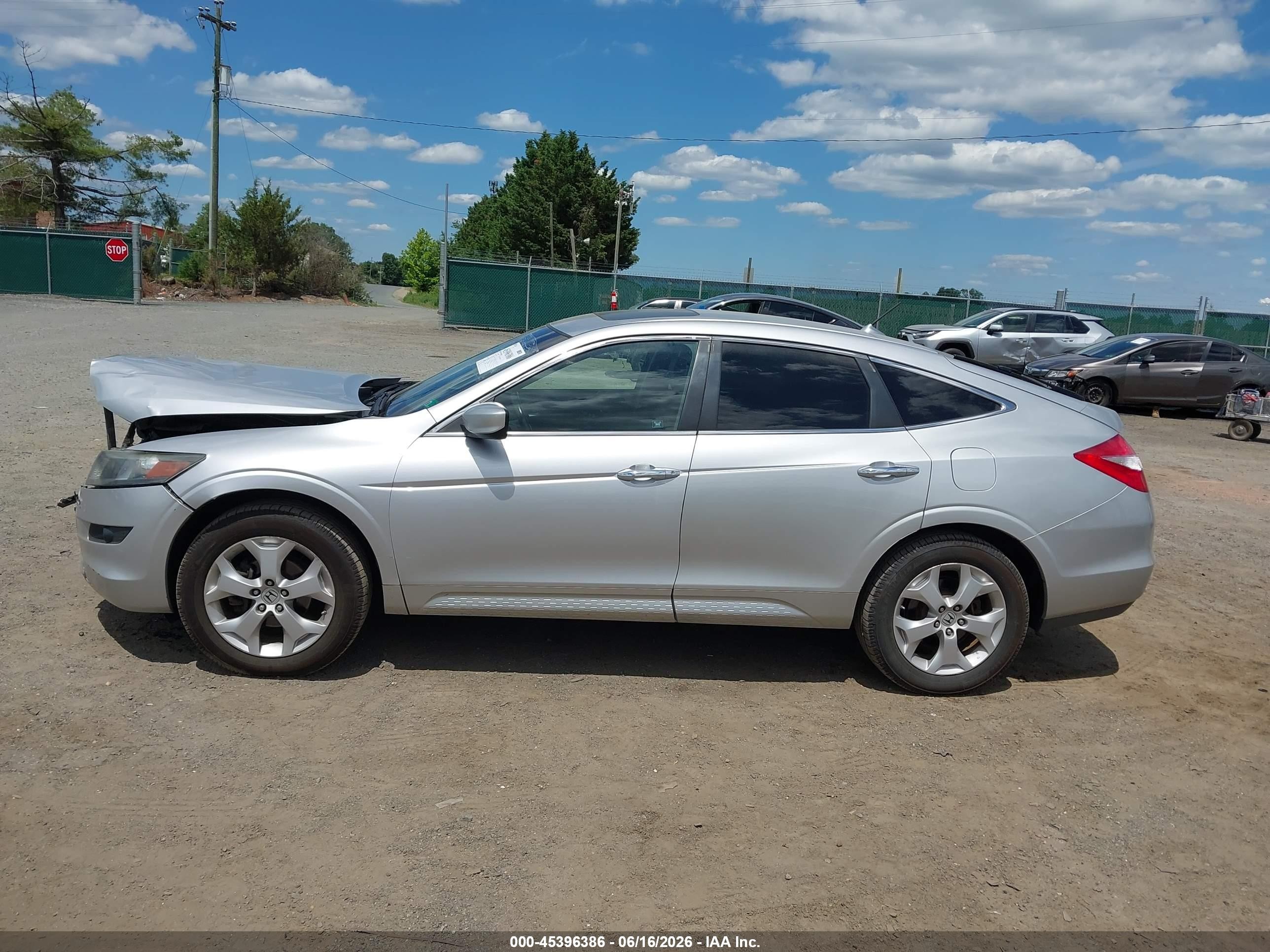 2010 Honda Accord Crosstour Ex-l Silver vin: 5J6TF2H55AL007110