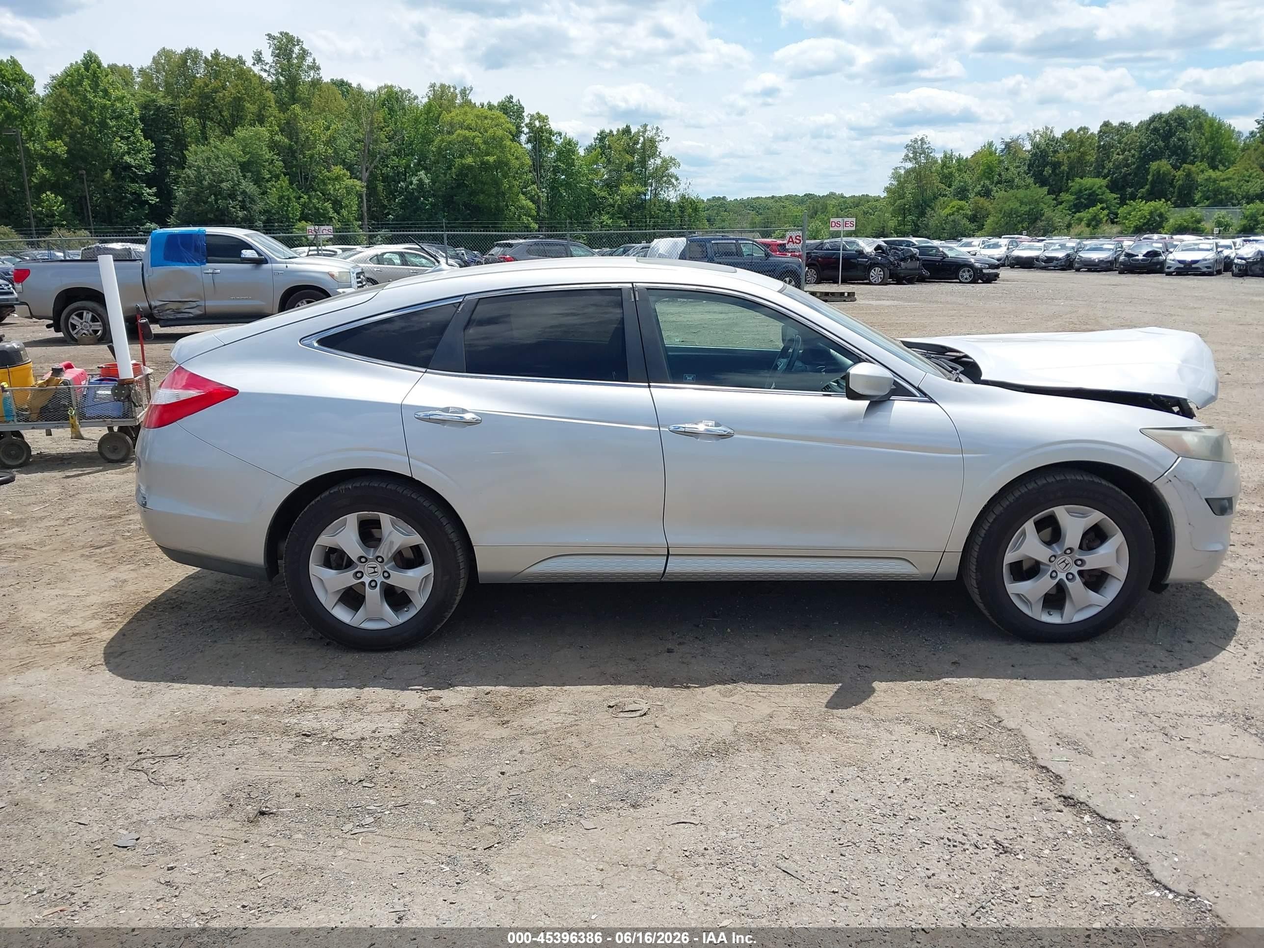 2010 Honda Accord Crosstour Ex-l Silver vin: 5J6TF2H55AL007110
