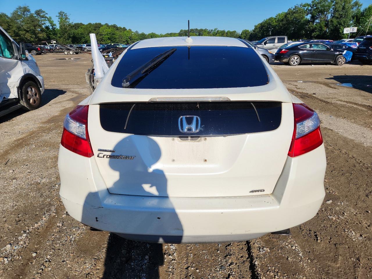 2010 Honda Accord Crosstour Exl White vin: 5J6TF2H55AL010248