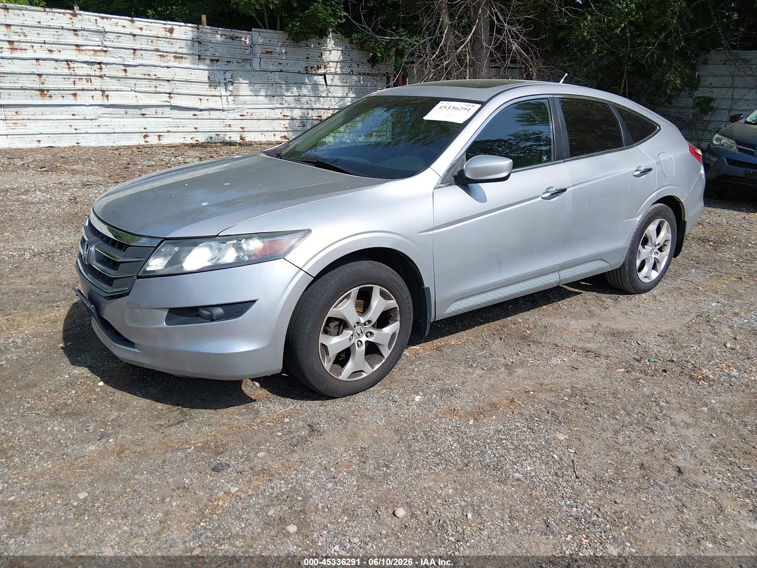 2010 Honda Accord Crosstour Ex-l Silver vin: 5J6TF2H55AL012064