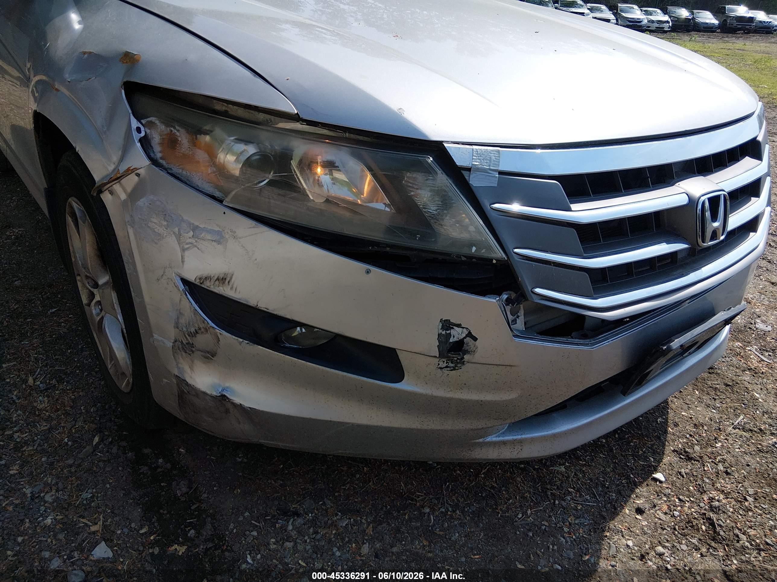 2010 Honda Accord Crosstour Ex-l Silver vin: 5J6TF2H55AL012064