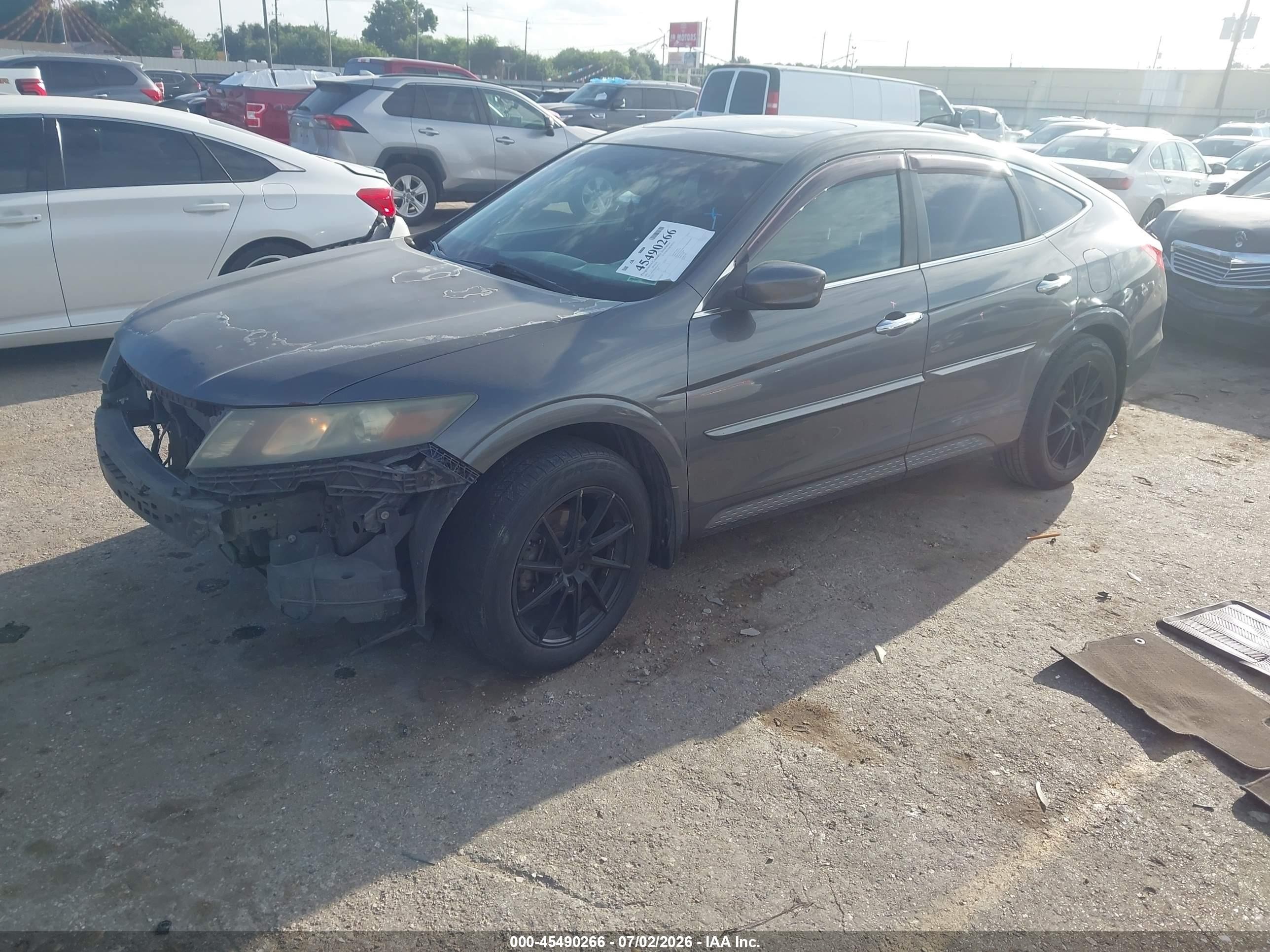 2011 Honda Accord Crosstour Ex-l Gray vin: 5J6TF2H55BL007223