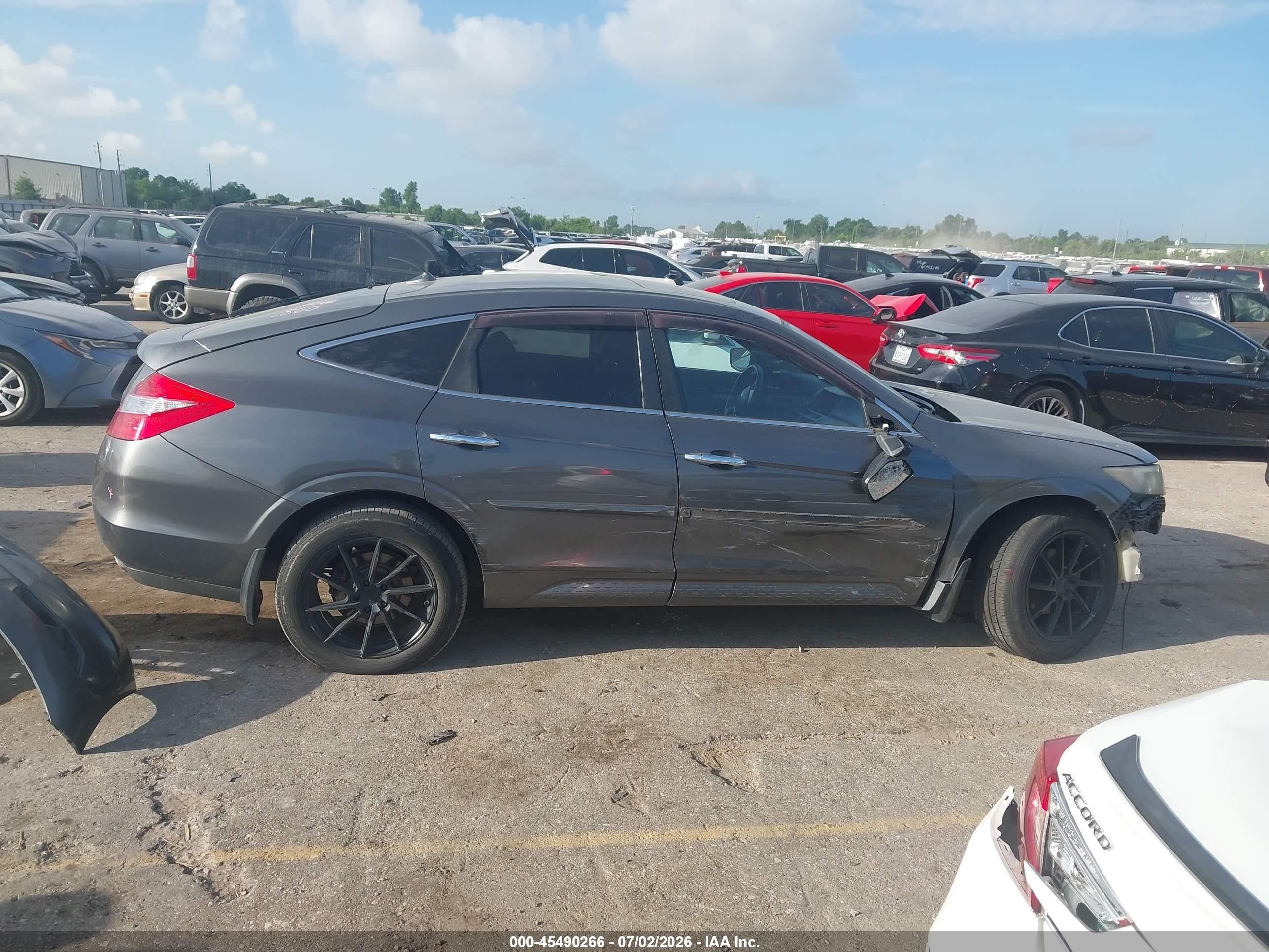 2011 Honda Accord Crosstour Ex-l Gray vin: 5J6TF2H55BL007223