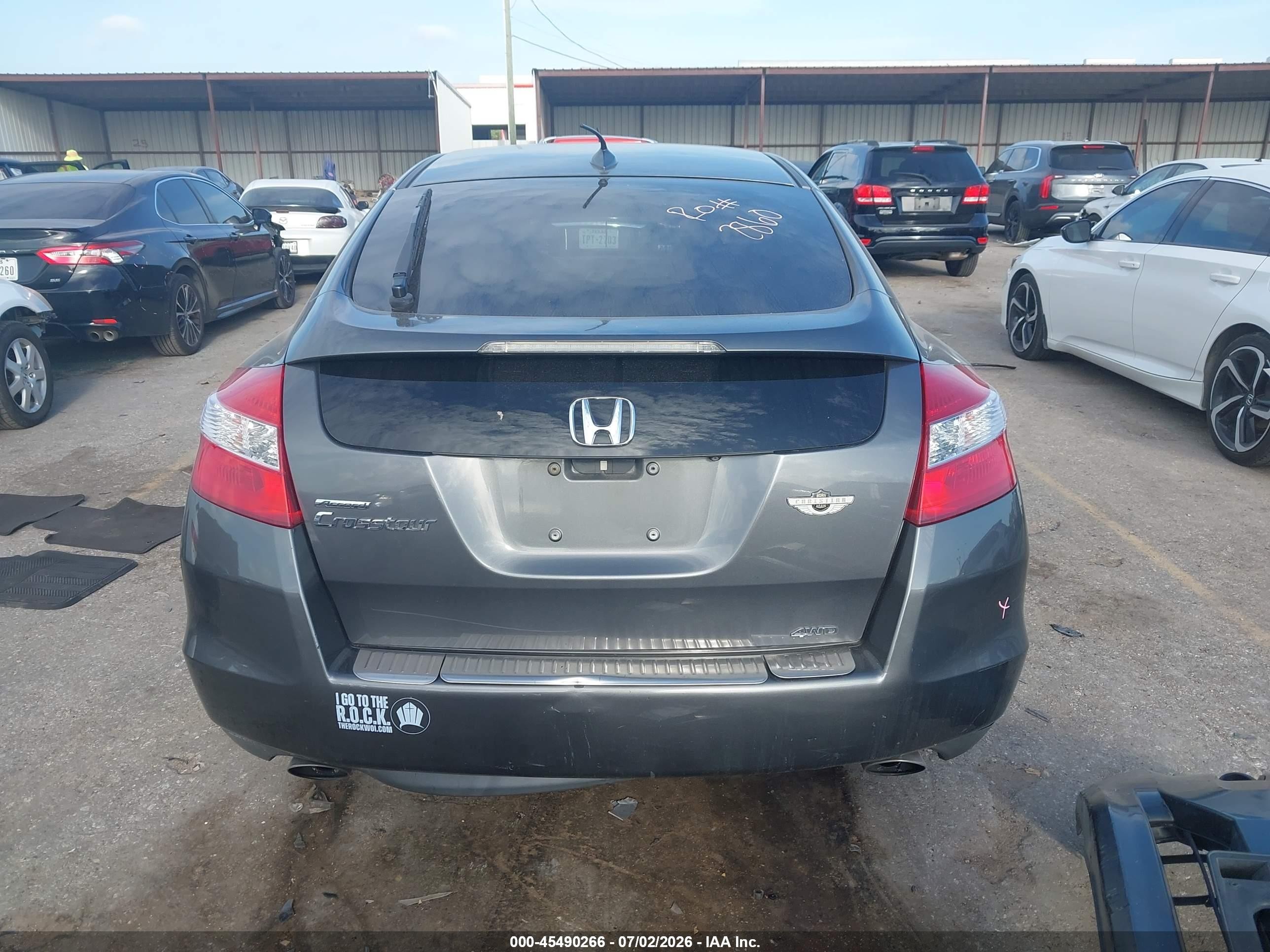 2011 Honda Accord Crosstour Ex-l Gray vin: 5J6TF2H55BL007223