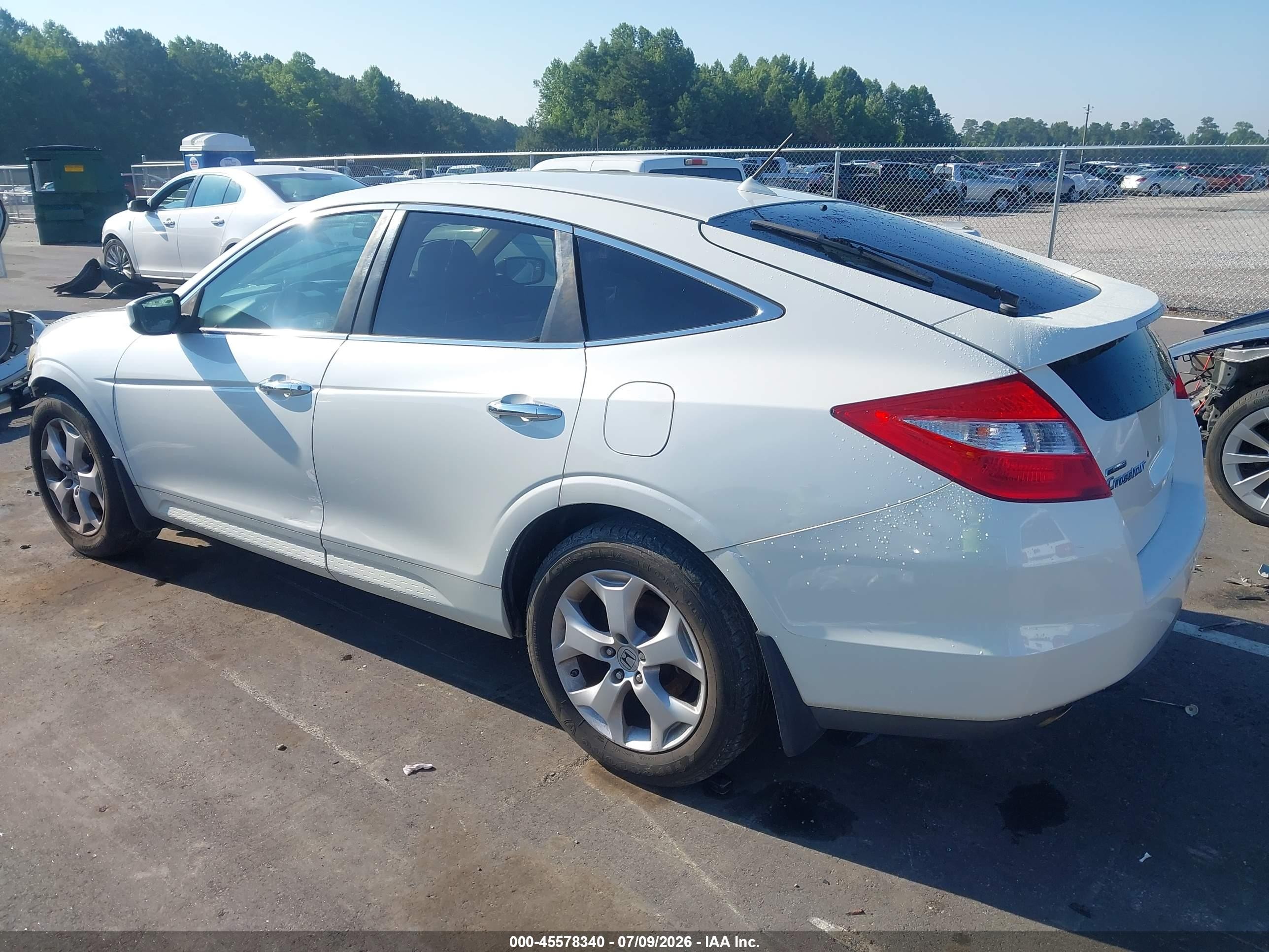 2011 Honda Accord Crosstour Ex-l White vin: 5J6TF2H55BL007447