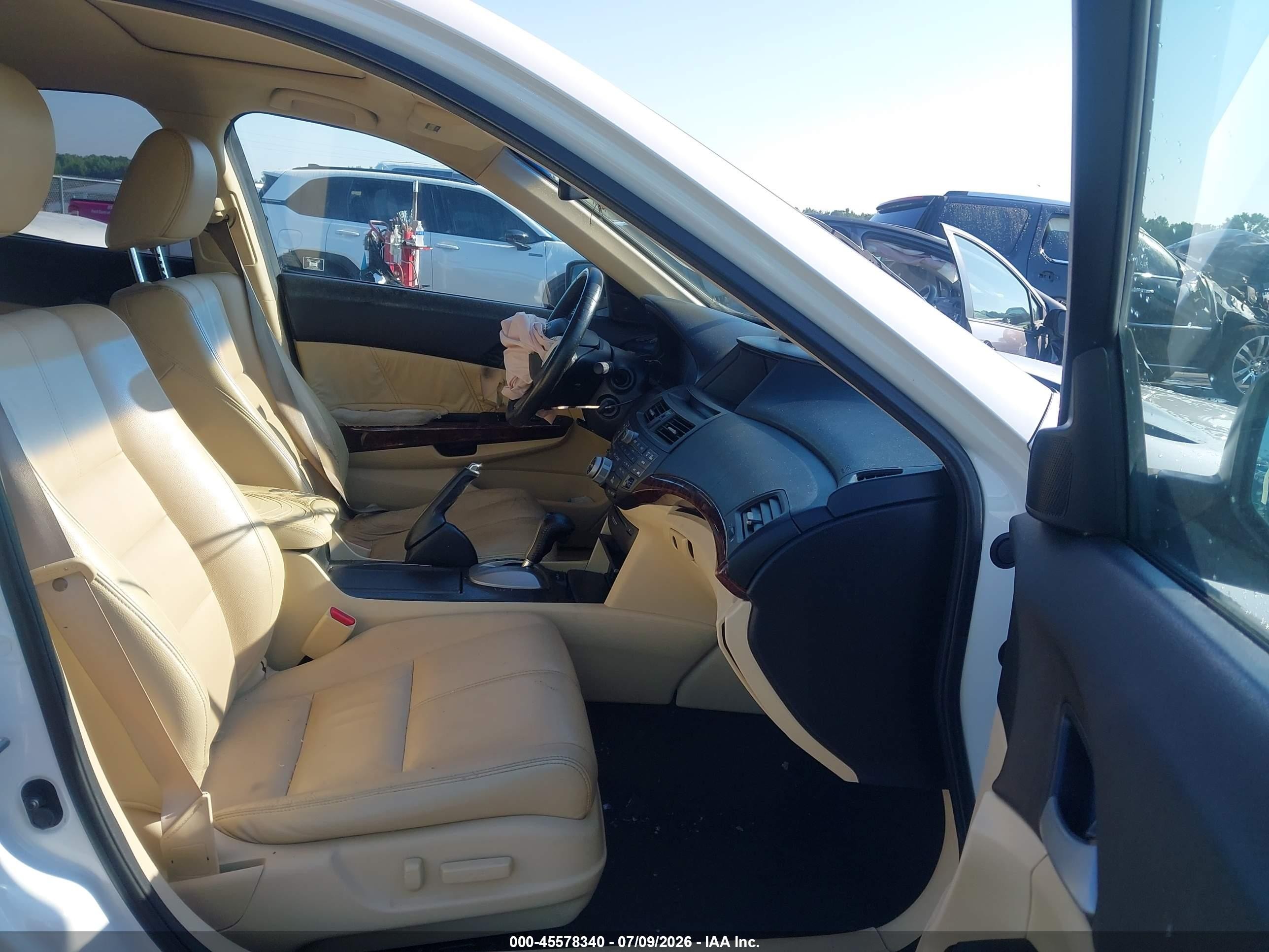 2011 Honda Accord Crosstour Ex-l White vin: 5J6TF2H55BL007447