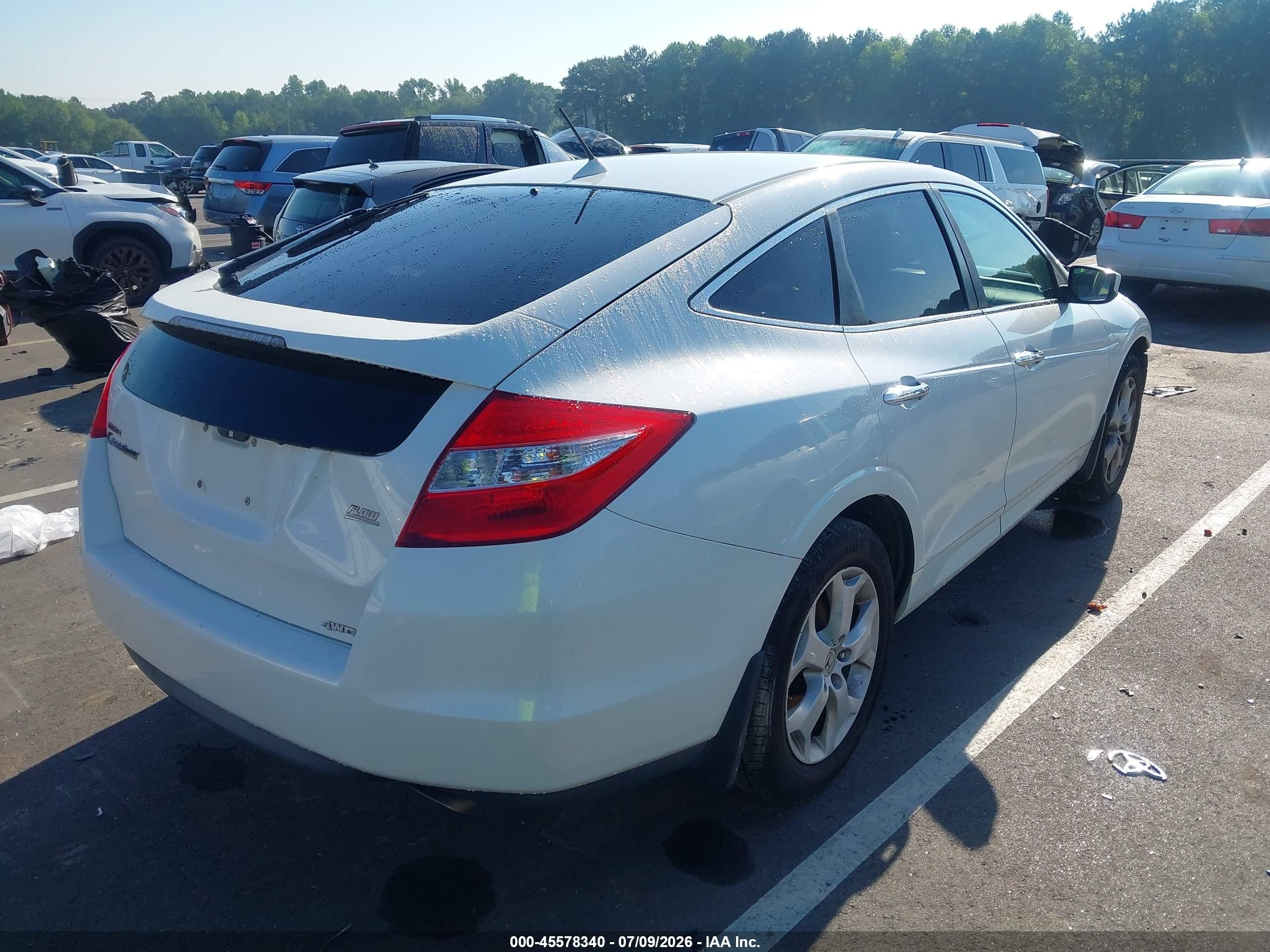 2011 Honda Accord Crosstour Ex-l White vin: 5J6TF2H55BL007447