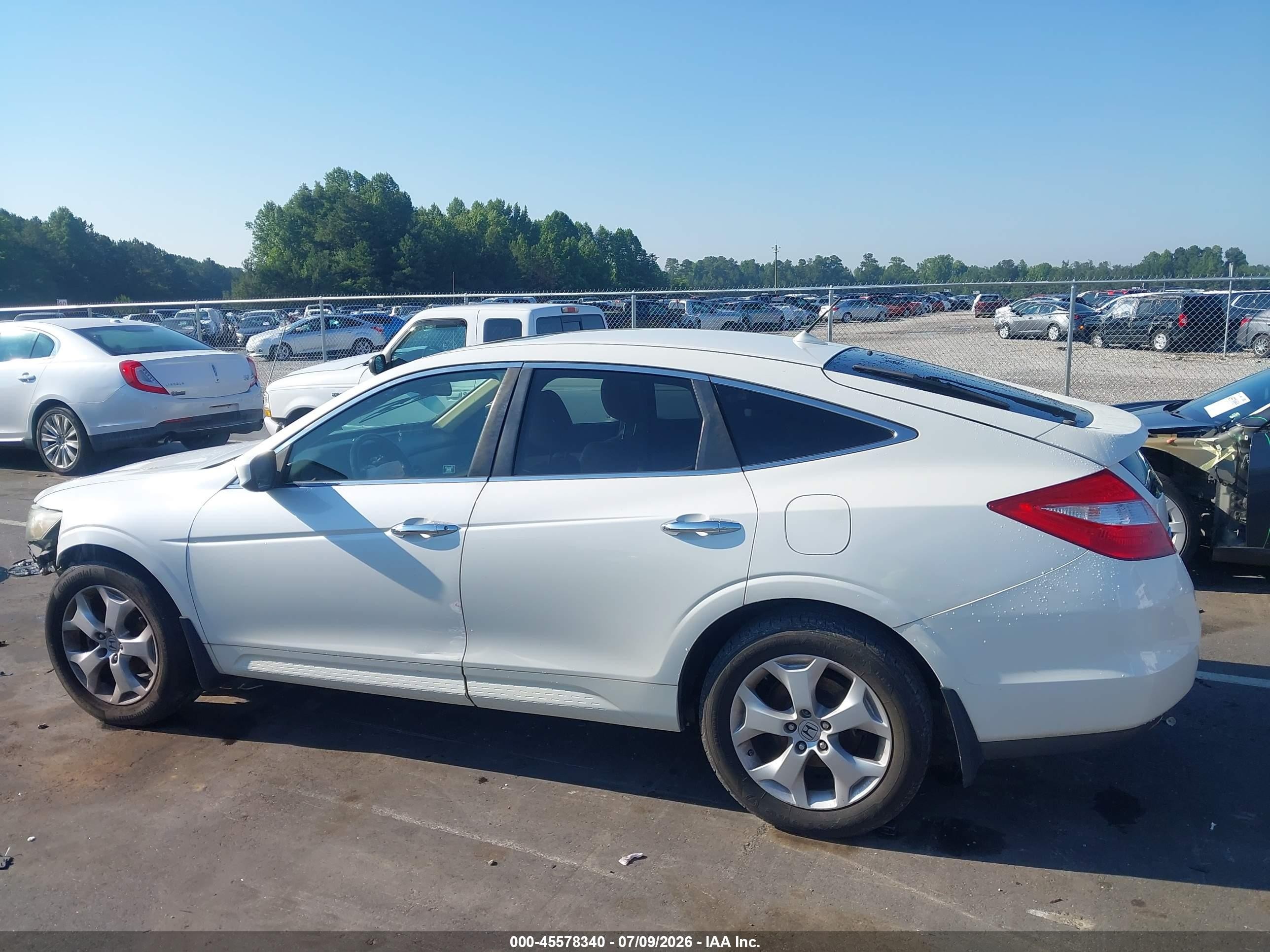 2011 Honda Accord Crosstour Ex-l White vin: 5J6TF2H55BL007447