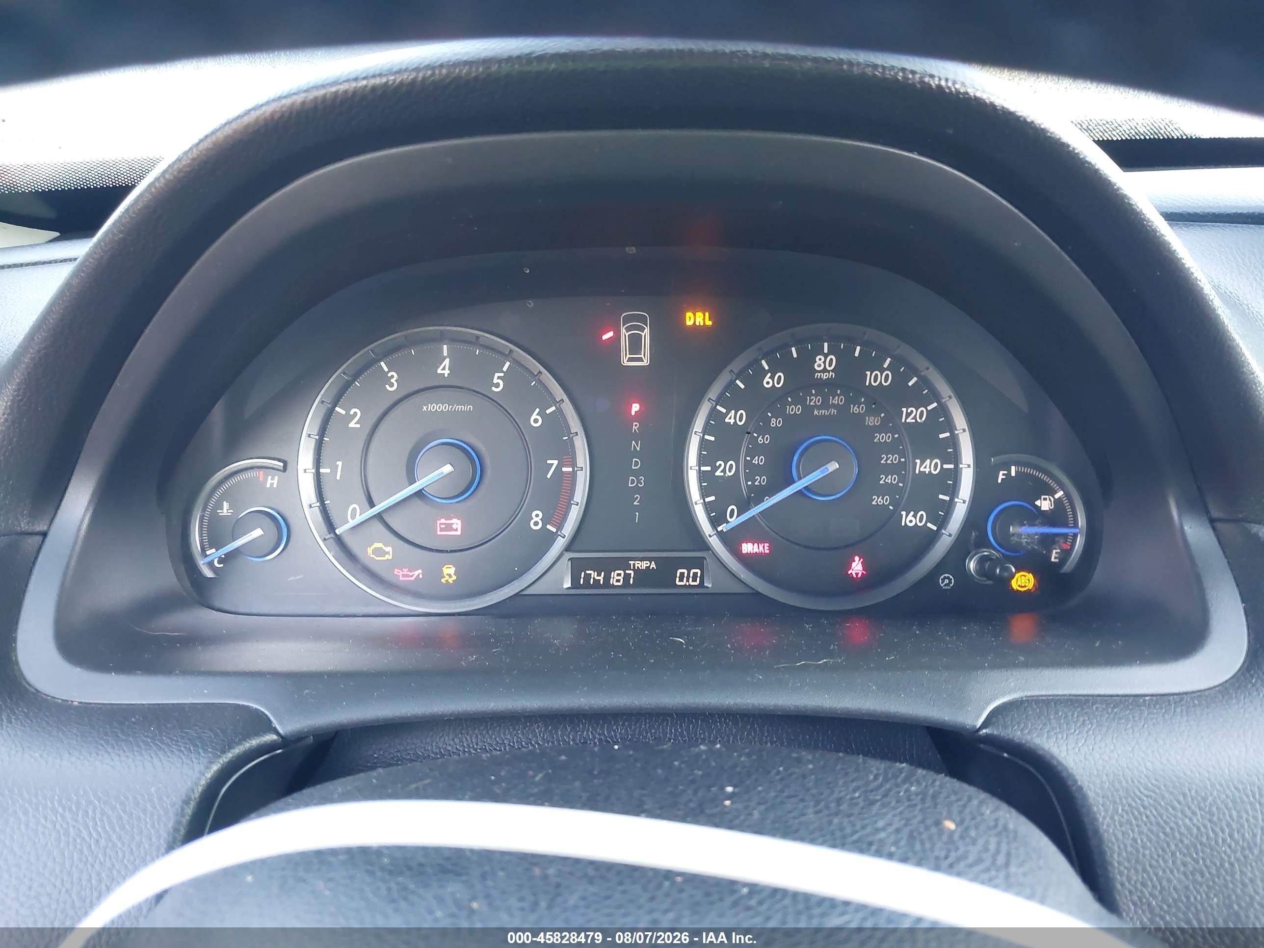 2012 Honda Crosstour Ex-l Black vin: 5J6TF2H55CL002704