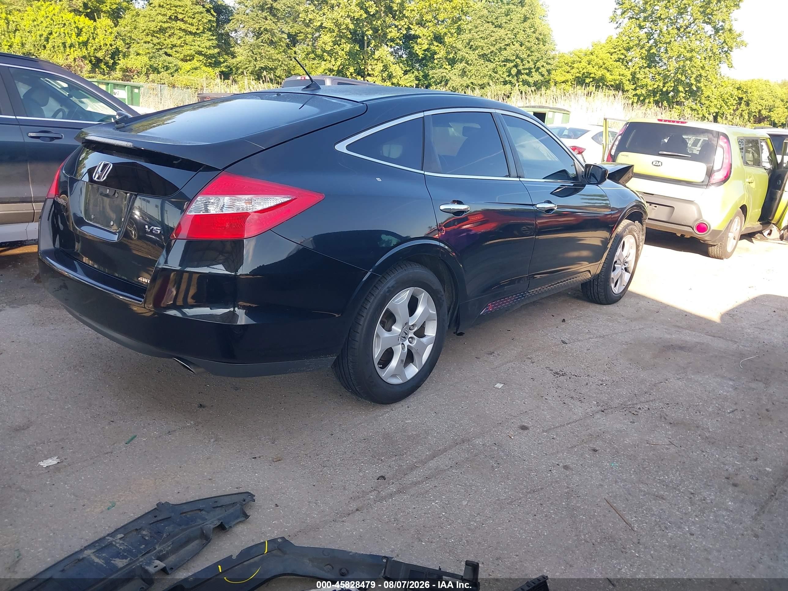 2012 Honda Crosstour Ex-l Black vin: 5J6TF2H55CL002704