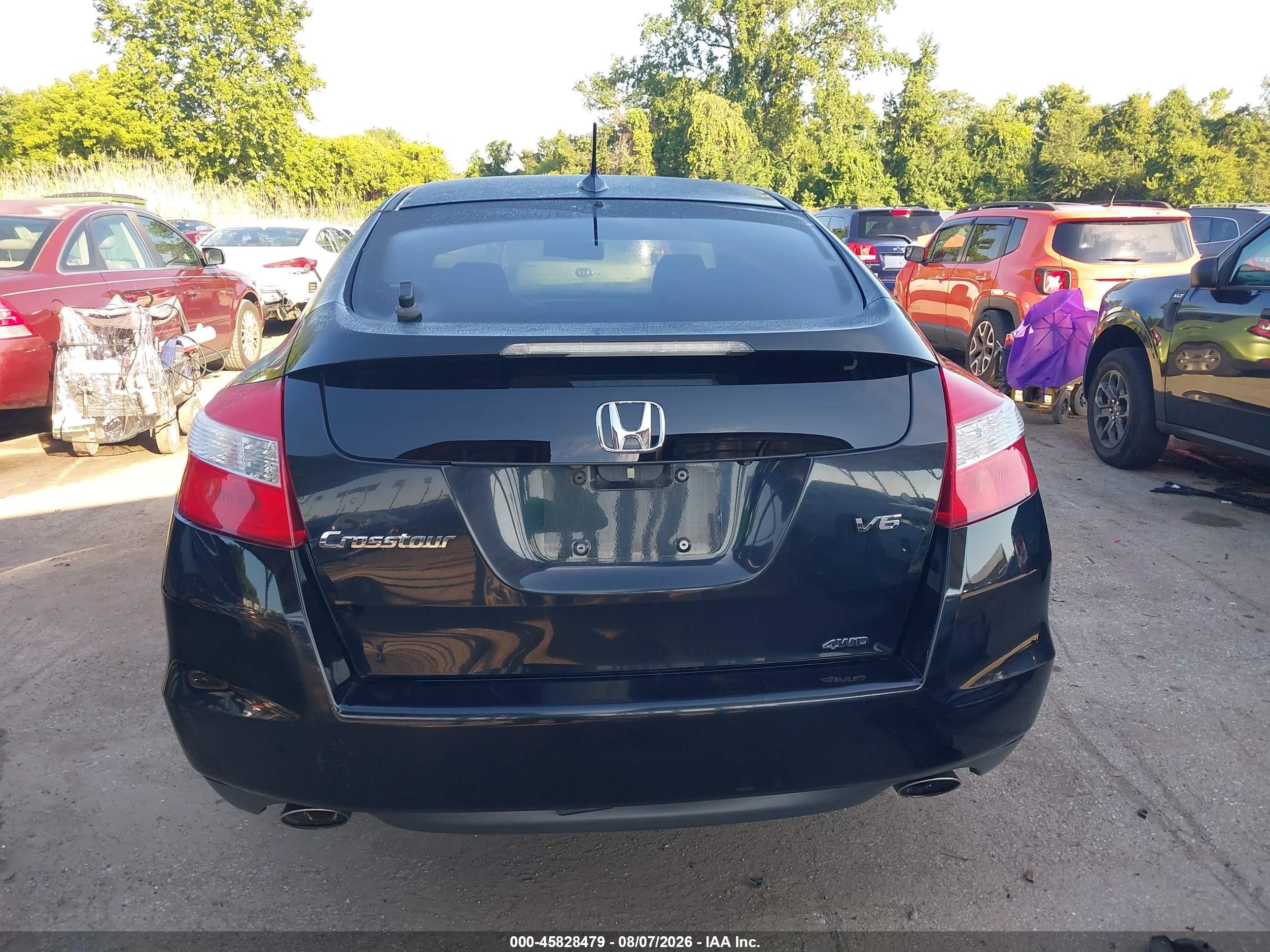 2012 Honda Crosstour Ex-l Black vin: 5J6TF2H55CL002704
