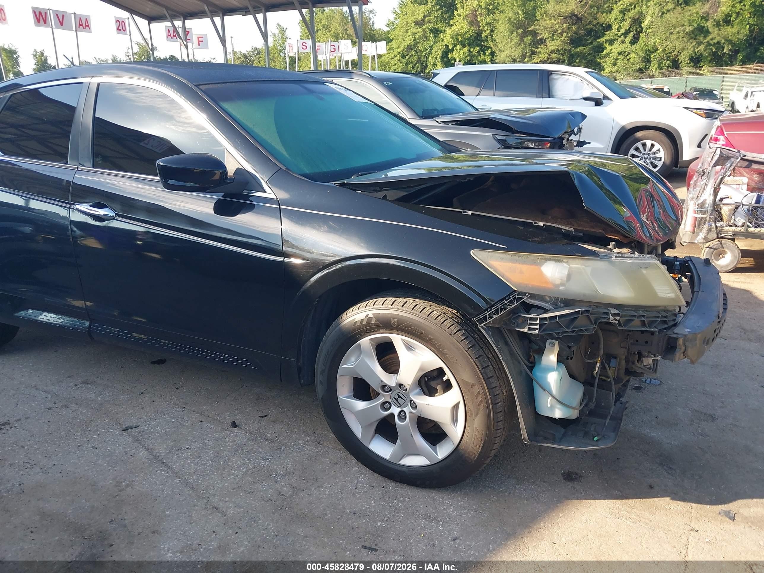 2012 Honda Crosstour Ex-l Black vin: 5J6TF2H55CL002704
