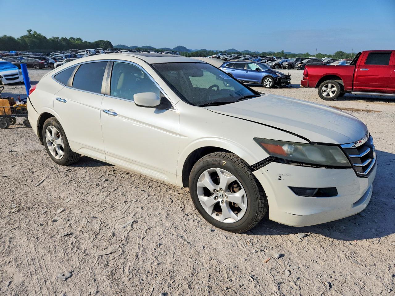 2012 Honda Crosstour Exl White vin: 5J6TF2H55CL008177