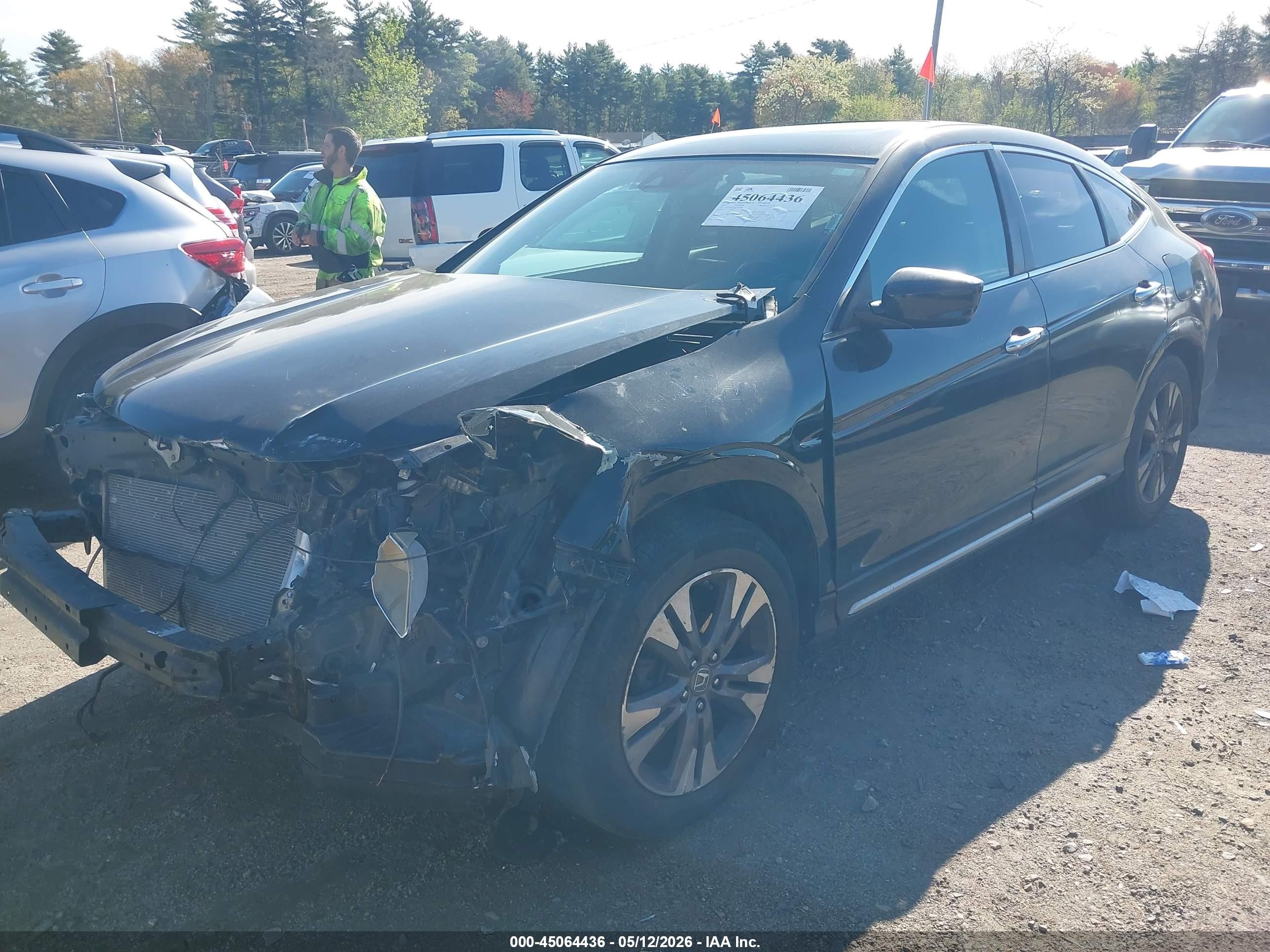 2013 Honda Crosstour Ex-l V6 Черный vin: 5J6TF2H55DL001666