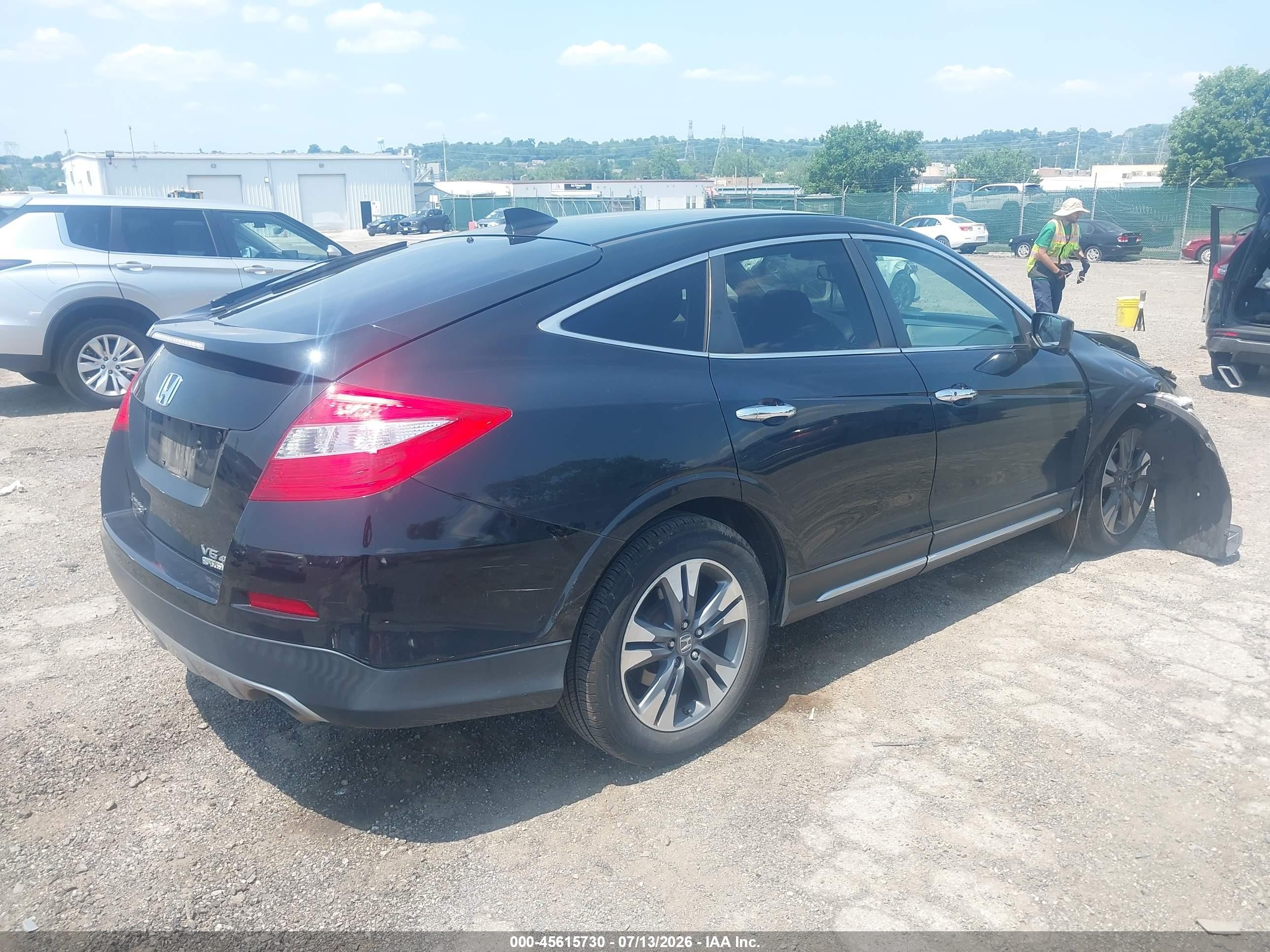 2013 Honda Crosstour Ex-l V6 Black vin: 5J6TF2H55DL002252