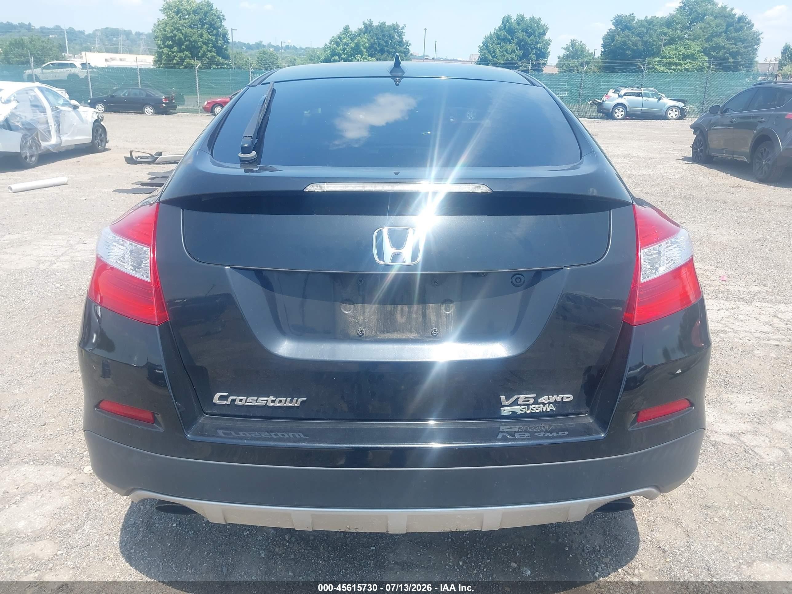 2013 Honda Crosstour Ex-l V6 Black vin: 5J6TF2H55DL002252