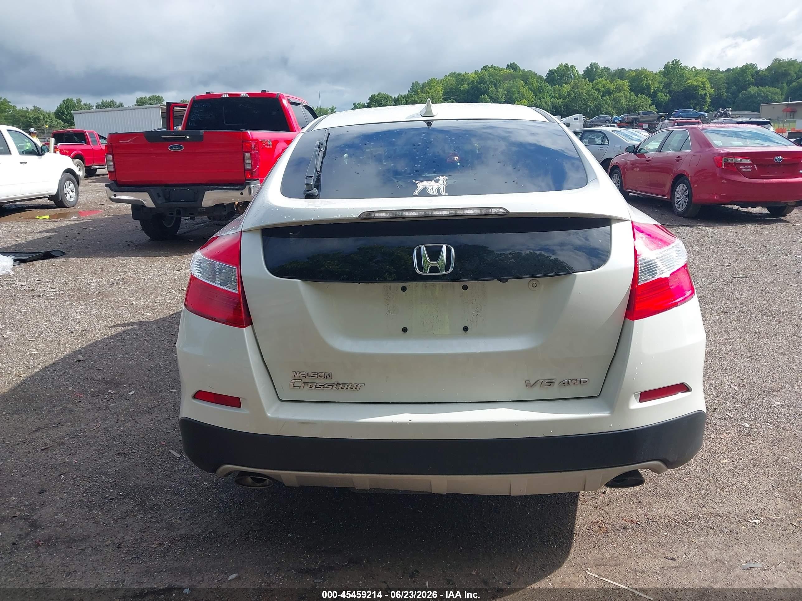 2014 Honda Crosstour Ex-l V6 White vin: 5J6TF2H55EL000258