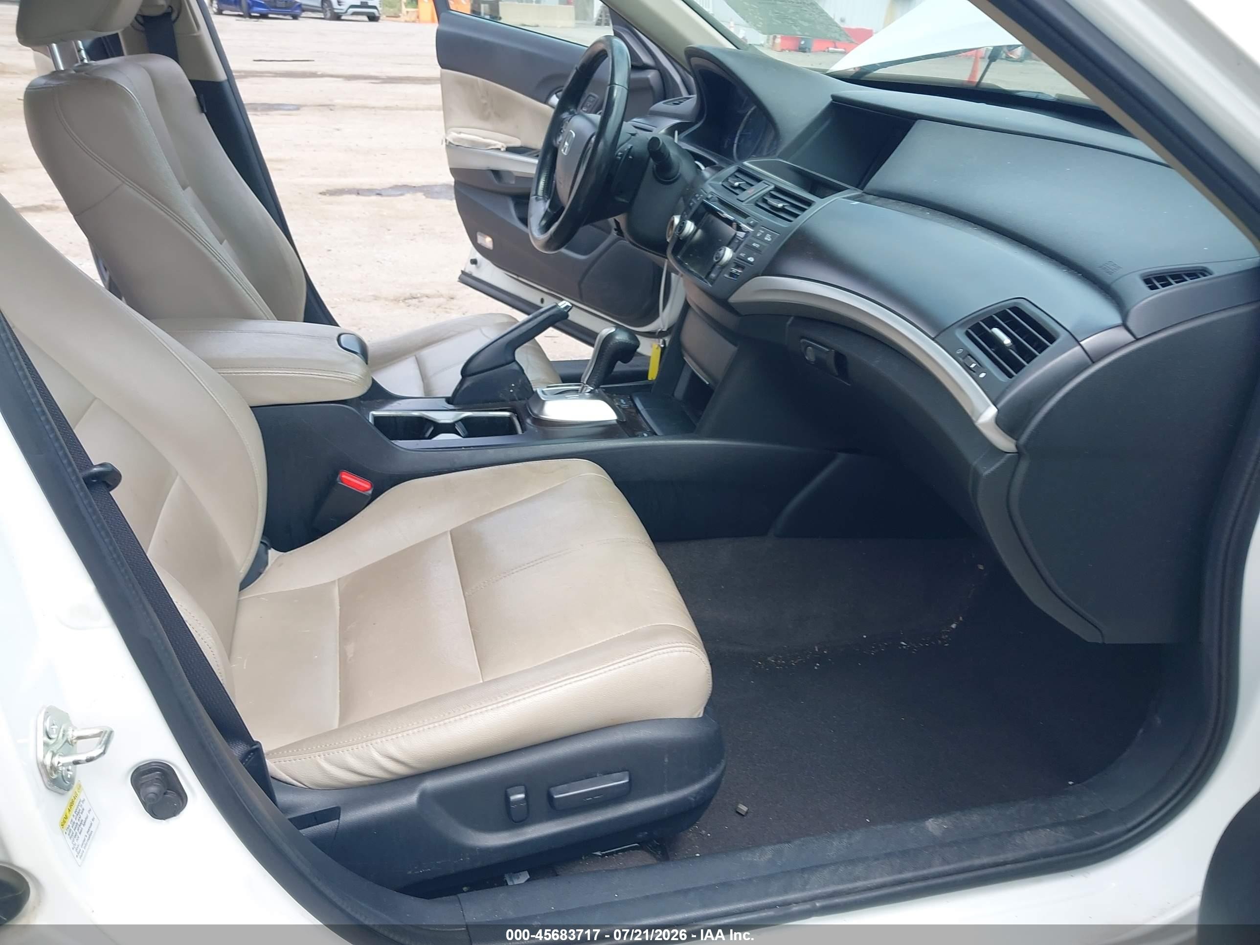 2015 Honda Crosstour Ex-l V6 White vin: 5J6TF2H55FL003775