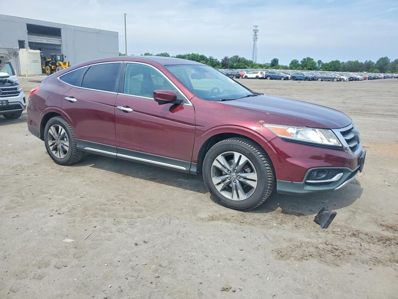 2015 Honda Crosstour Exl Burgundy vin: 5J6TF2H55FL004036
