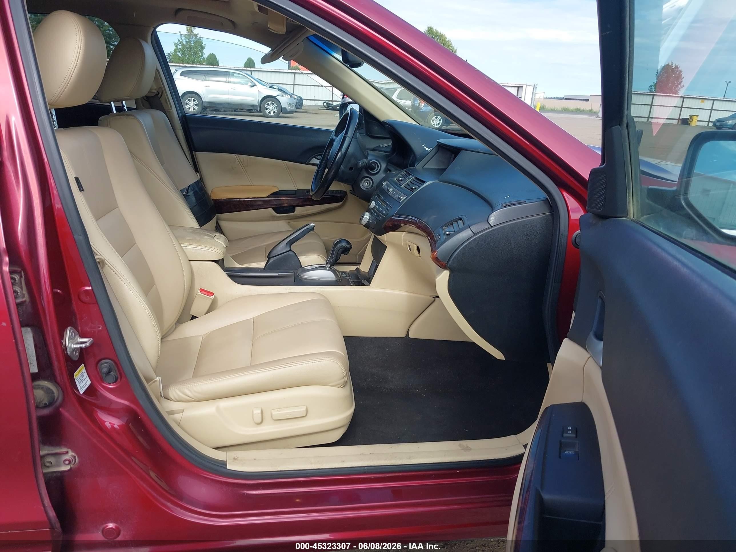 2010 Honda Accord Crosstour Ex-l Burgundy vin: 5J6TF2H56AL014163