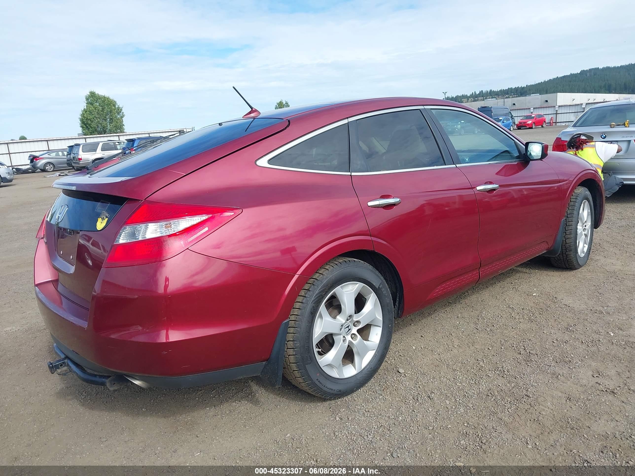 2010 Honda Accord Crosstour Ex-l Burgundy vin: 5J6TF2H56AL014163