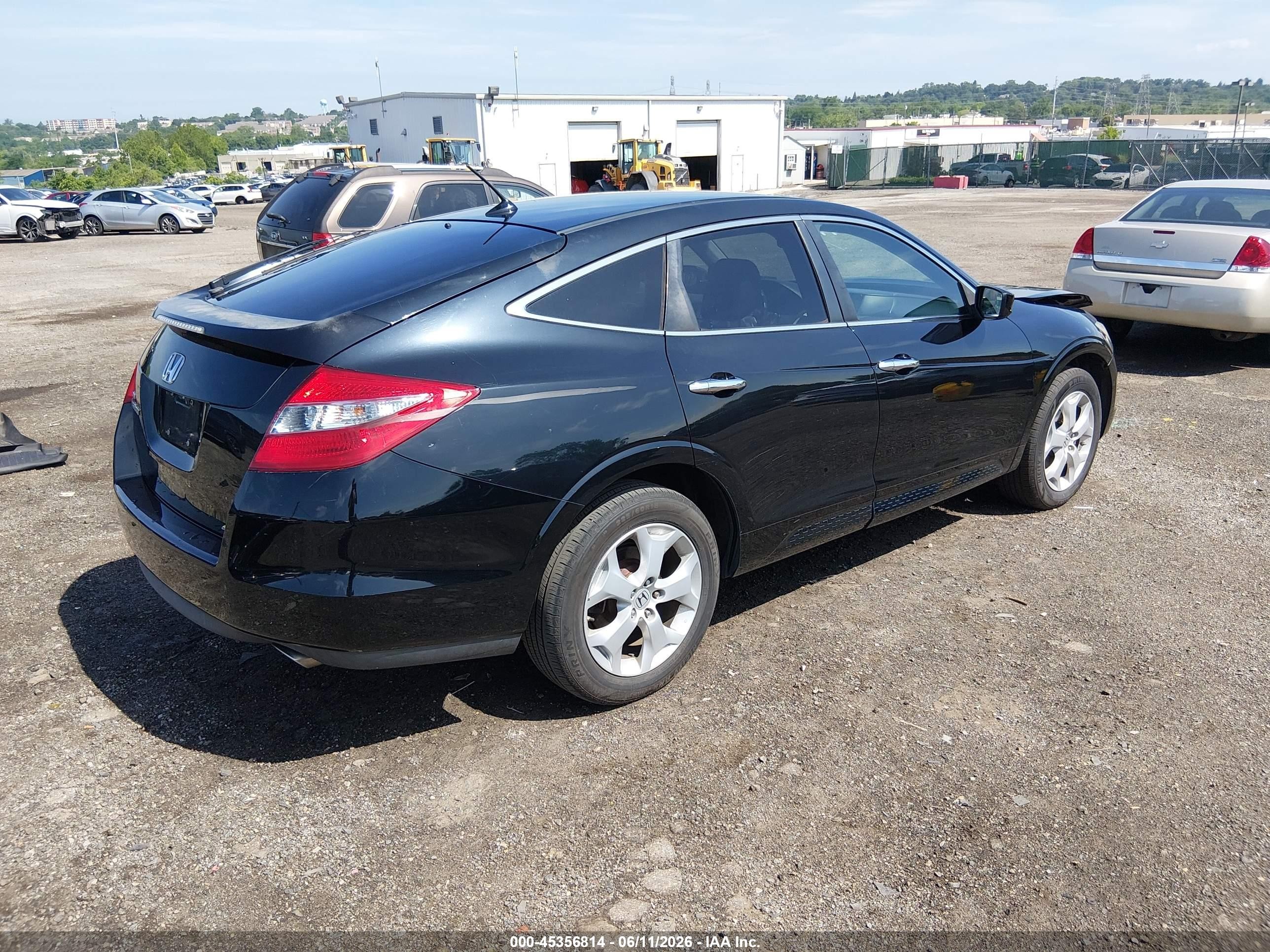 2011 Honda Accord Crosstour Ex-l Black vin: 5J6TF2H56BL005352