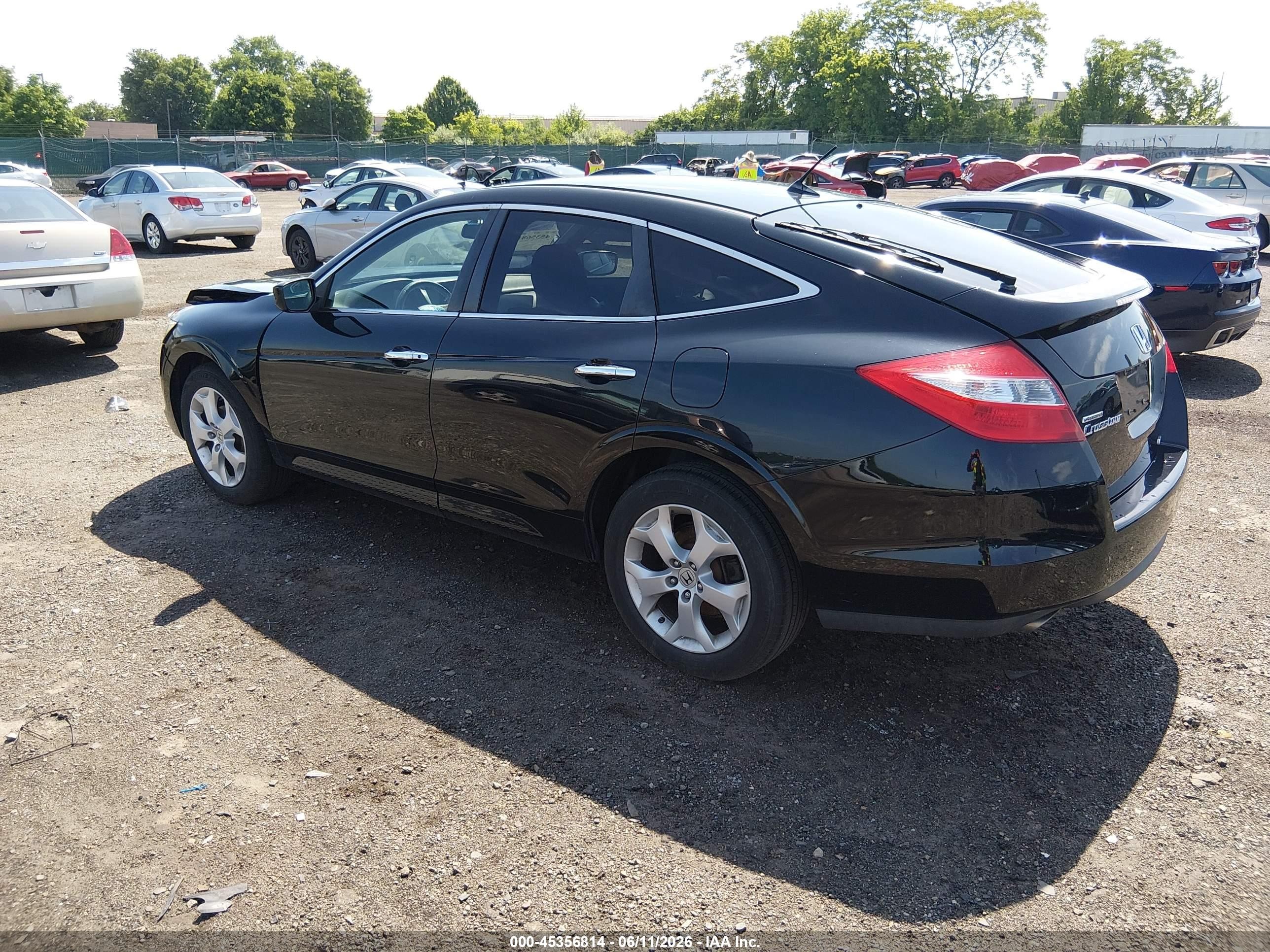 2011 Honda Accord Crosstour Ex-l Black vin: 5J6TF2H56BL005352