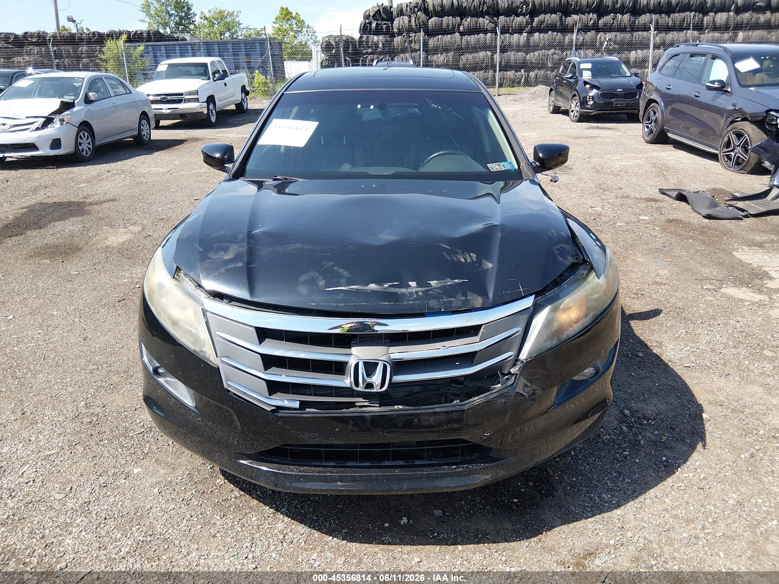 2011 Honda Accord Crosstour Ex-l Black vin: 5J6TF2H56BL005352