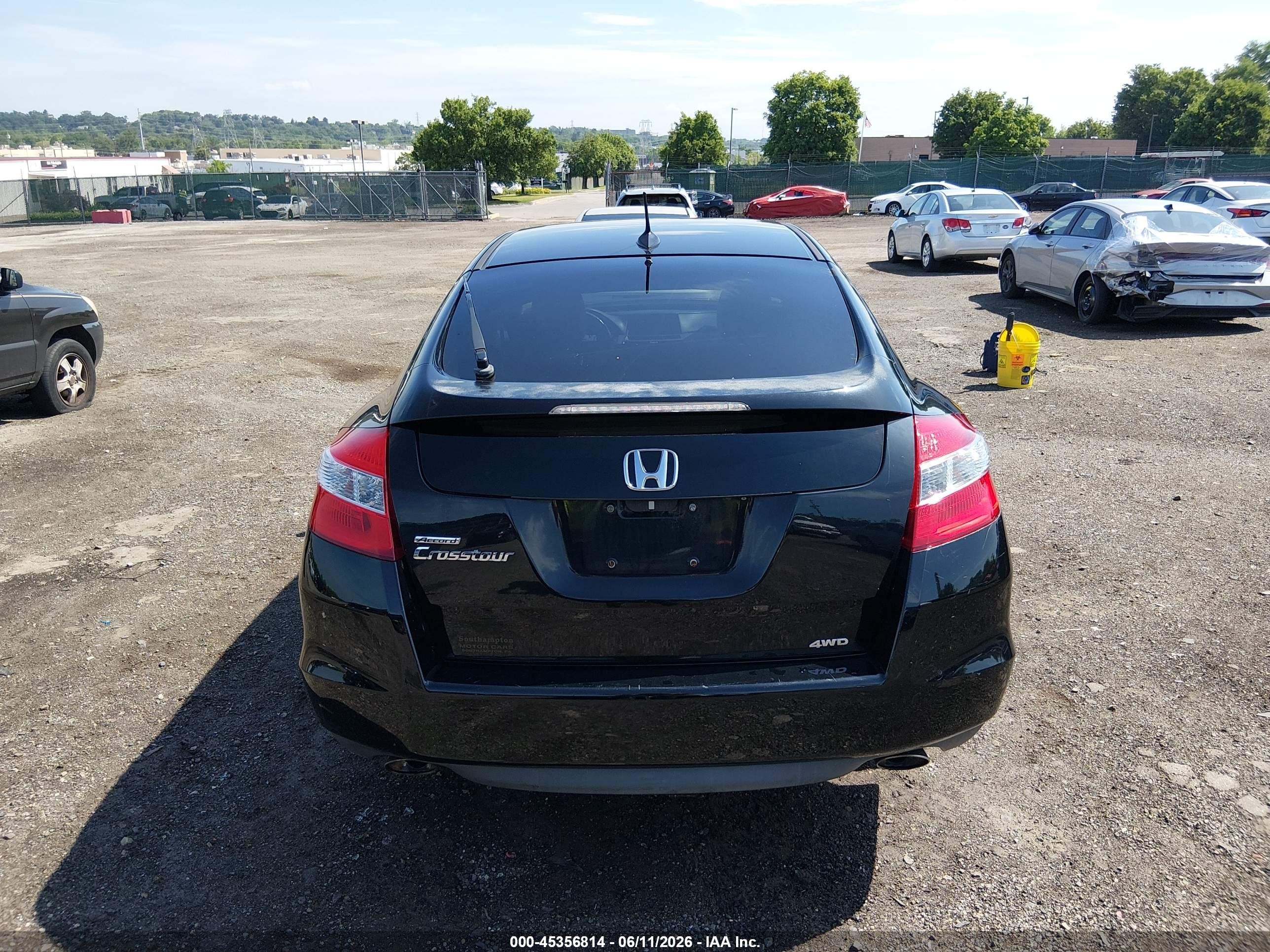 2011 Honda Accord Crosstour Ex-l Black vin: 5J6TF2H56BL005352