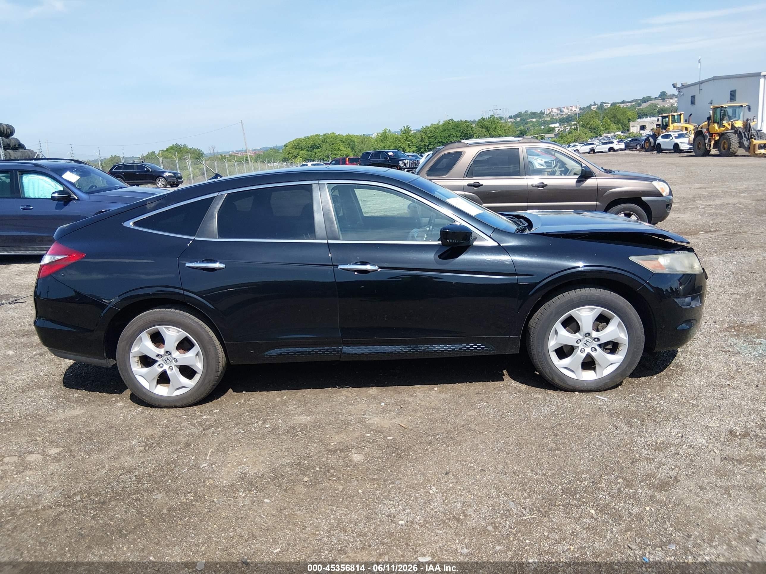2011 Honda Accord Crosstour Ex-l Black vin: 5J6TF2H56BL005352