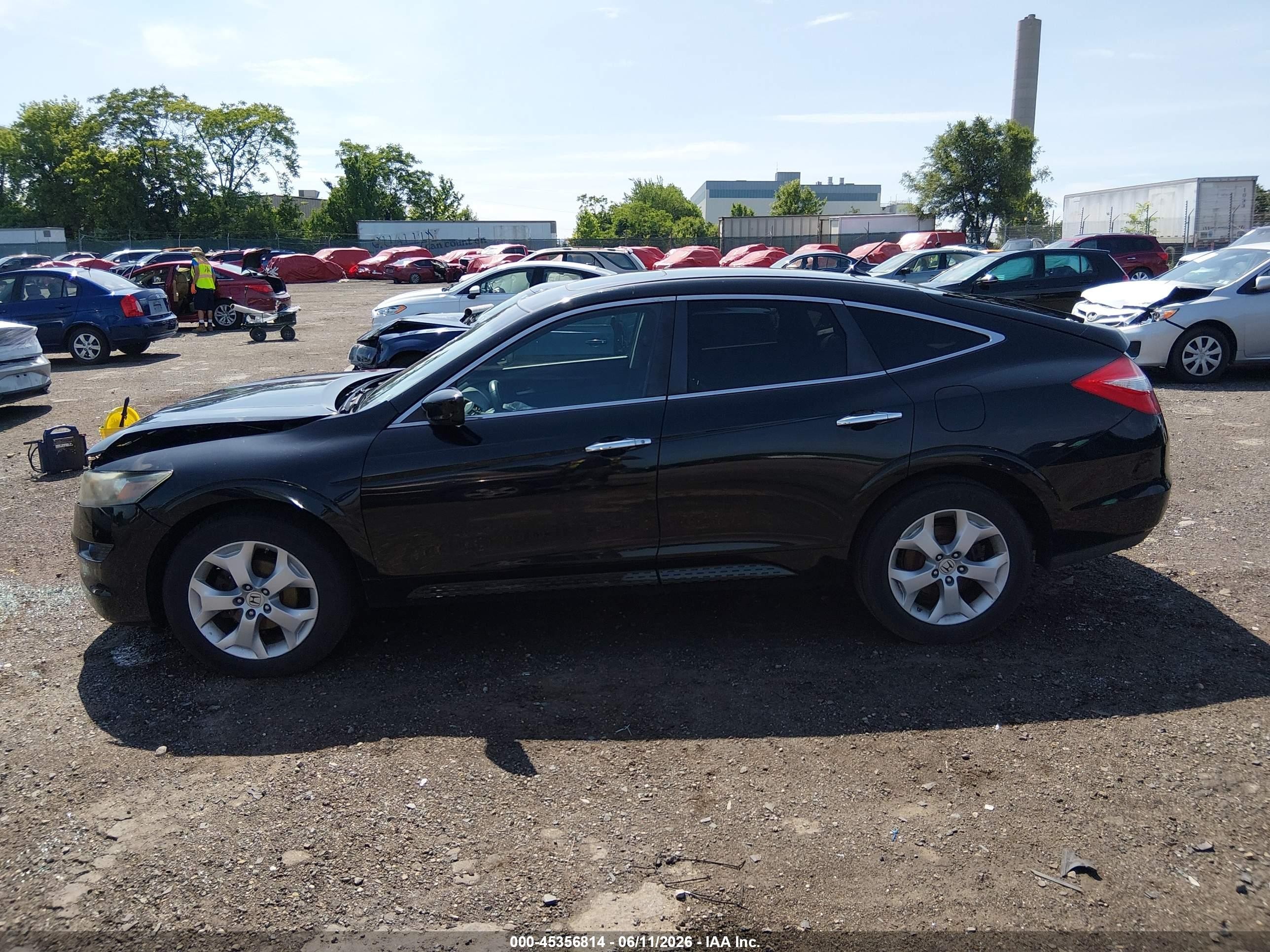 2011 Honda Accord Crosstour Ex-l Black vin: 5J6TF2H56BL005352
