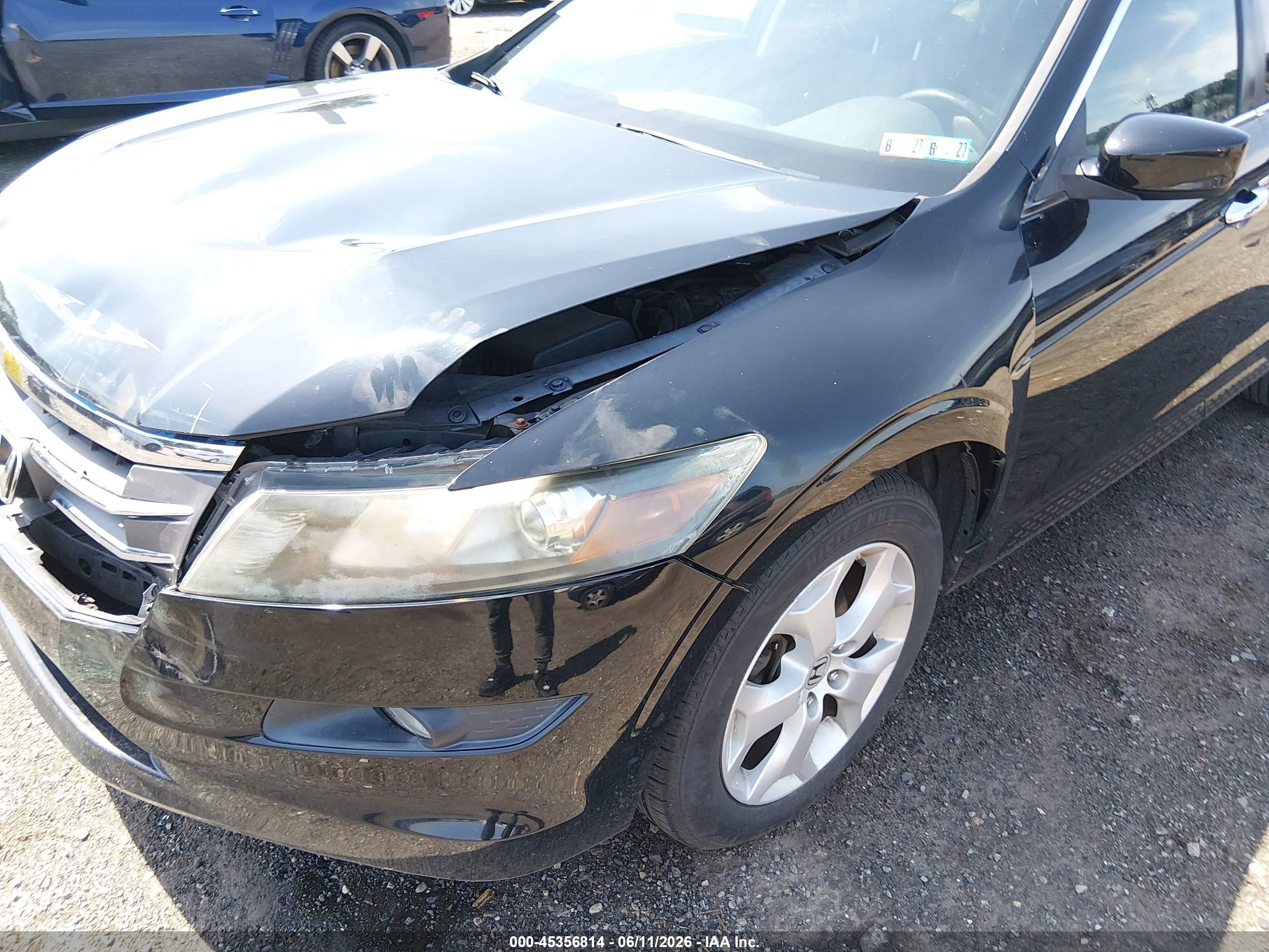 2011 Honda Accord Crosstour Ex-l Black vin: 5J6TF2H56BL005352