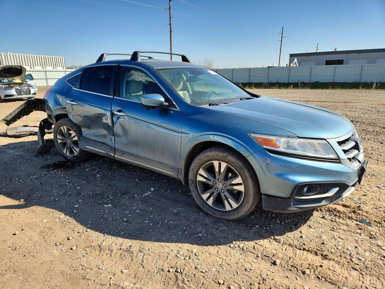 2013 Honda Crosstour Exl Blue vin: 5J6TF2H56DL001093